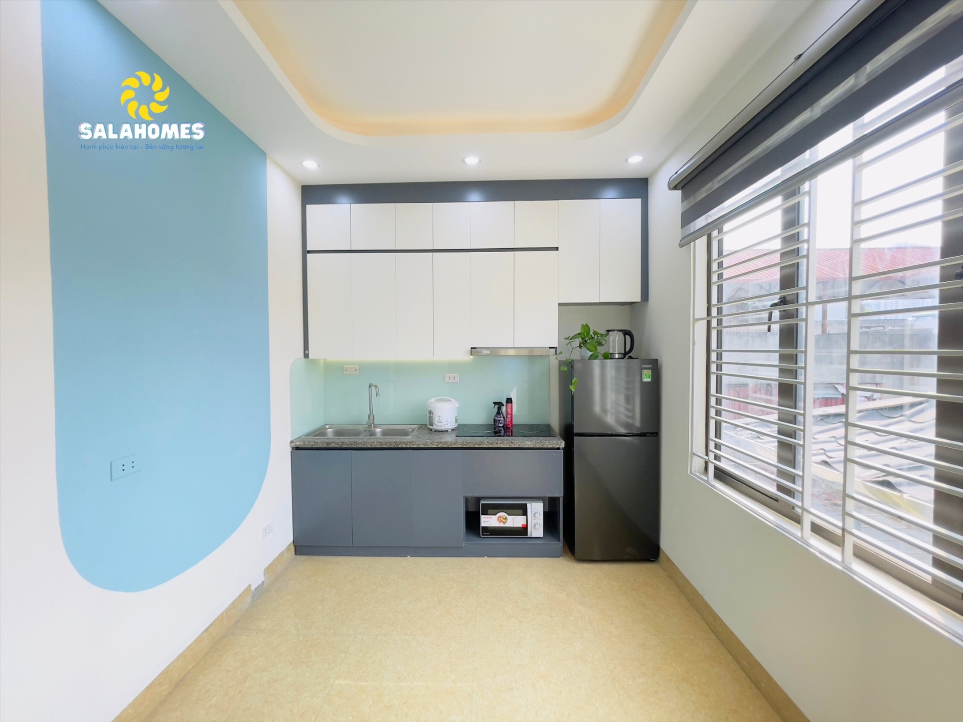 Phòng trọ 1 Phòng ngủ 50m2 tại Salahomes Hạ Yên Quyết - Cầu Giấy - Phòng bếp