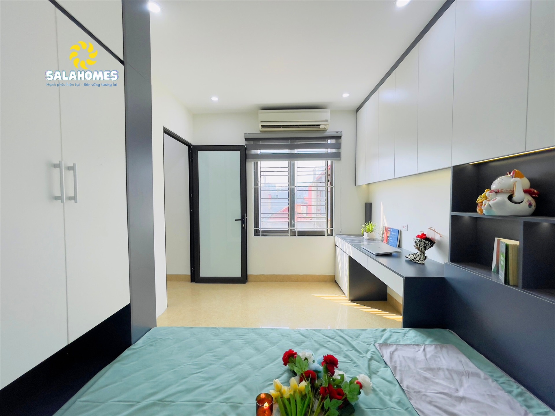 Phòng trọ 1 Phòng ngủ 50m2 tại Salahomes Hạ Yên Quyết - Cầu Giấy - Góc làm việc