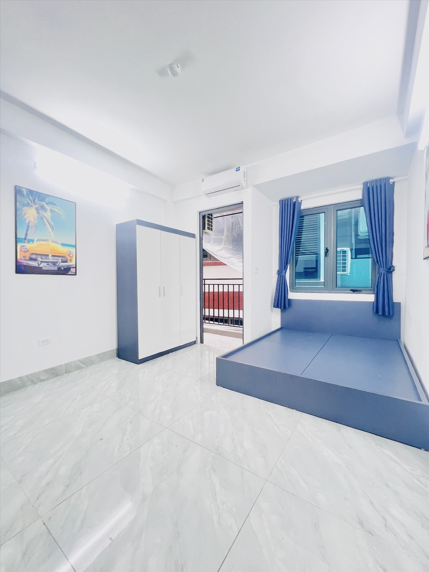 Phòng trọ Studio 25m2 tại QM Housing Apartment Lê Quang Đạo - Nam Từ Liêm - Phòng ngủ