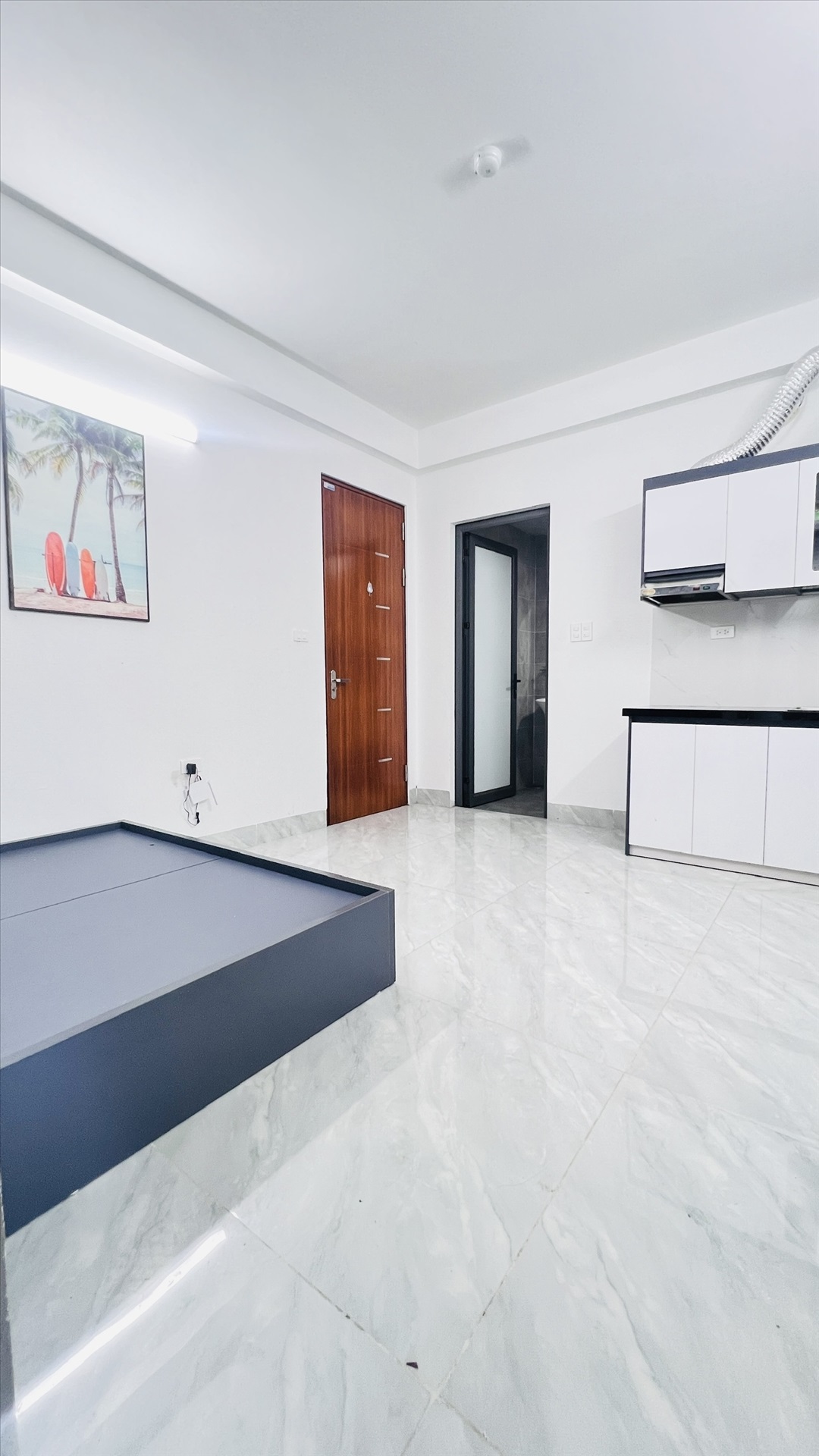 Phòng trọ Studio 25m2 tại QM Housing Apartment Lê Quang Đạo - Nam Từ Liêm - Phòng ngủ