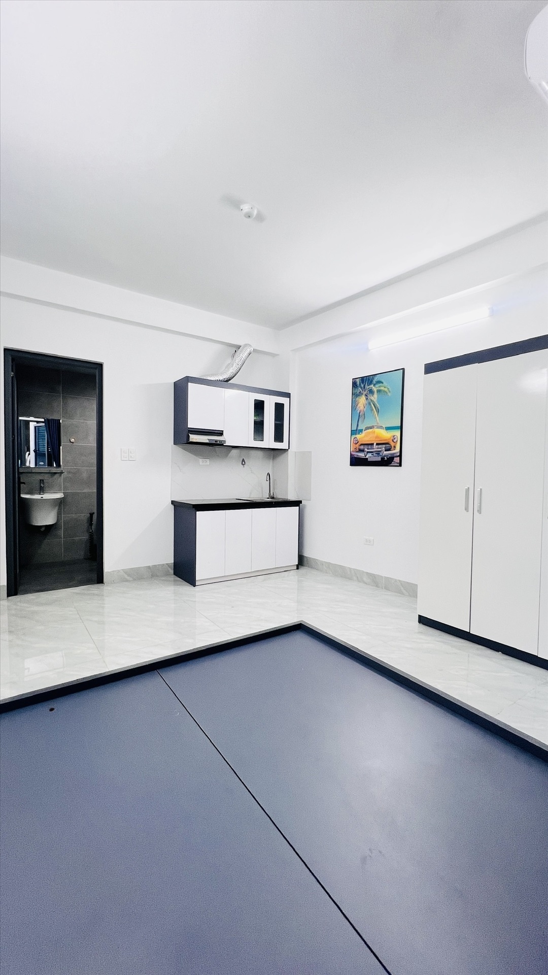 Phòng trọ Studio 25m2 tại QM Housing Apartment Lê Quang Đạo - Nam Từ Liêm - Phòng ngủ
