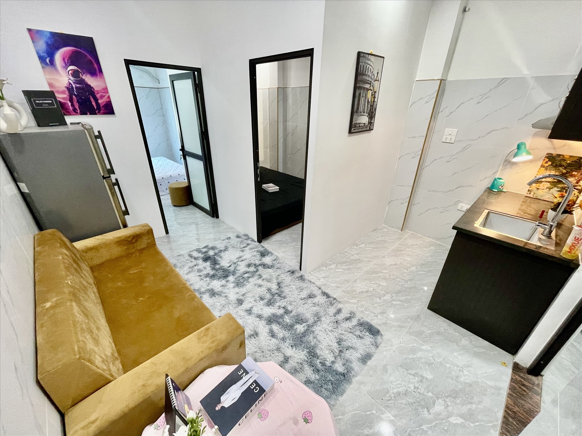 Phòng trọ 2 Phòng ngủ 40m2 tại DH House Phú Đô - Nam Từ Liêm - Phòng khách