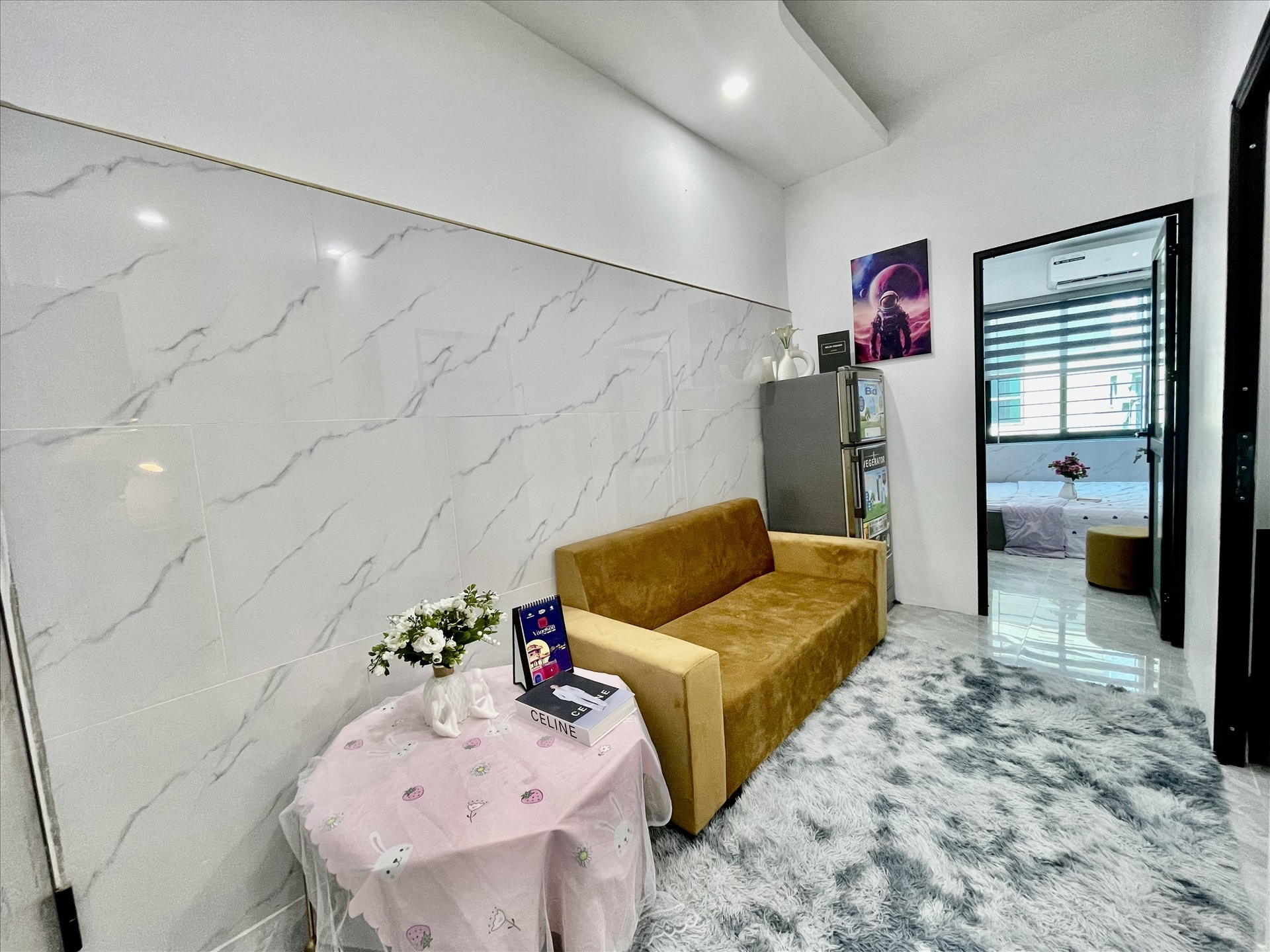 Phòng trọ 2 Phòng ngủ 40m2 tại DH House Phú Đô - Nam Từ Liêm - Phòng khách