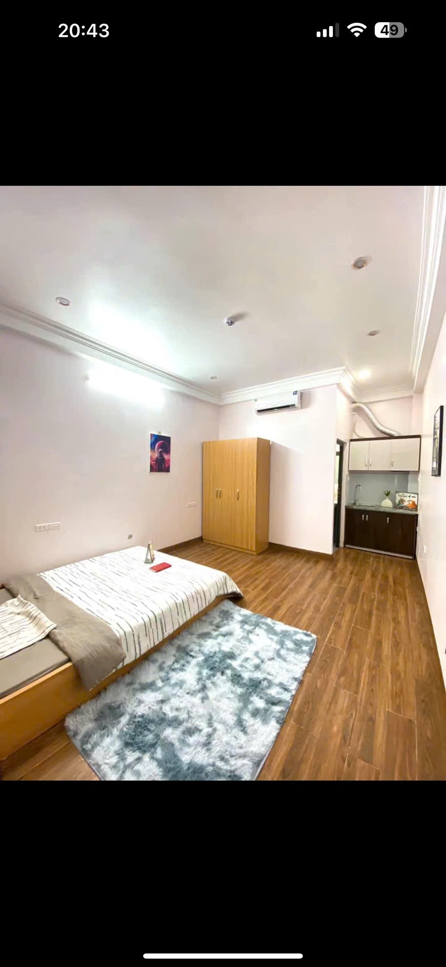 Phòng trọ Studio 60m2 tại DH House 4 Bùi Xương Trạch - Thanh Xuân - Phòng ngủ