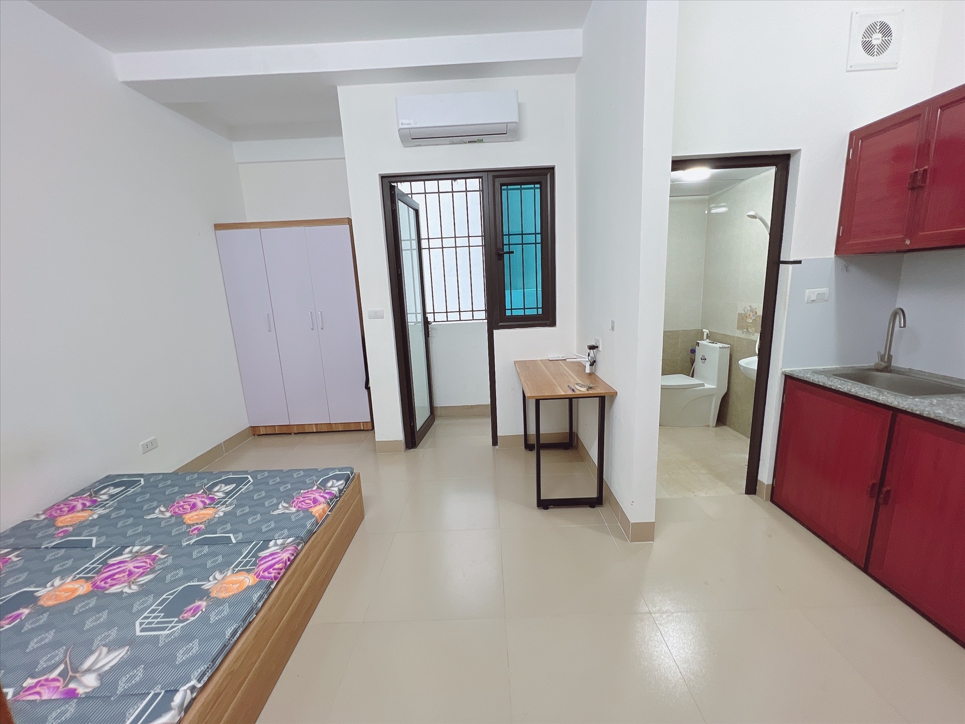Phòng trọ Studio 30m2 tại AT Dương Quảng Hàm - Cầu Giấy - Phòng ngủ