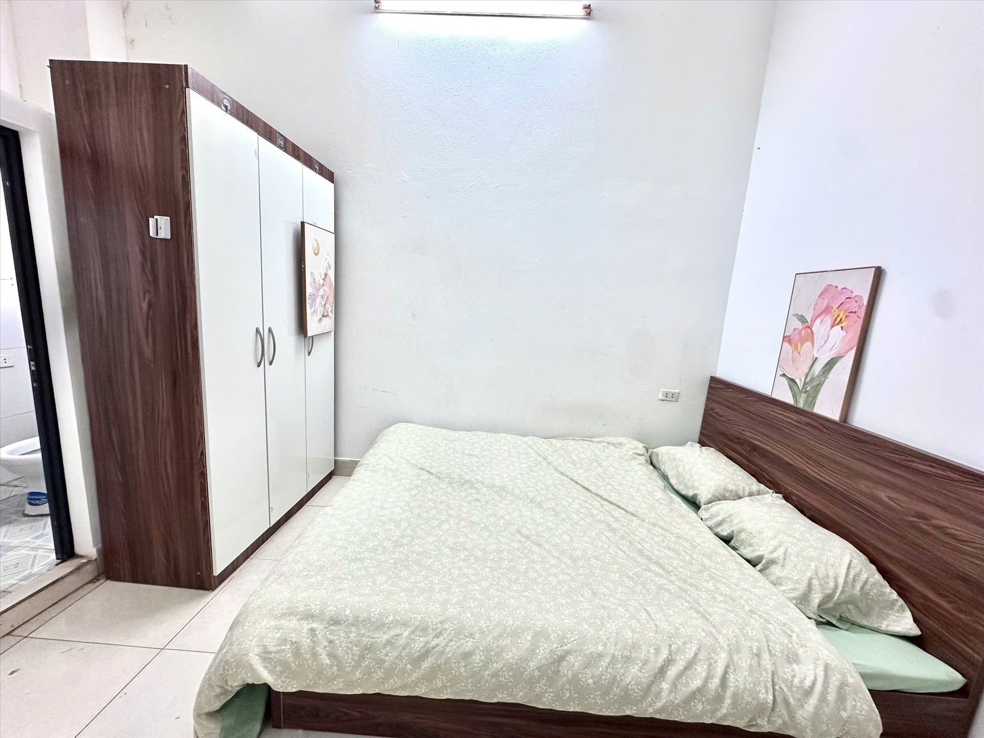 Phòng trọ Studio 25m2 tại Time House Chùa Láng - Đống Đa - Phòng ngủ