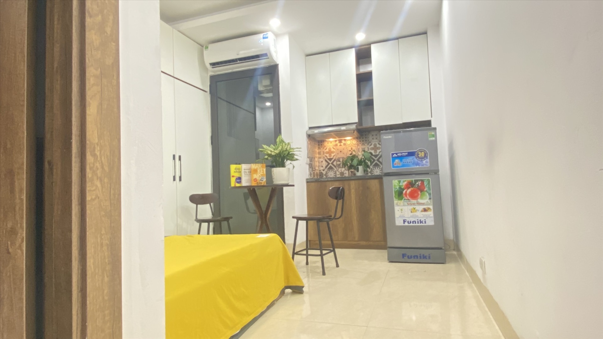 Phòng trọ Studio 18m2 tại Suha Home 1 Khương Đình - Thanh Xuân - Phòng ngủ