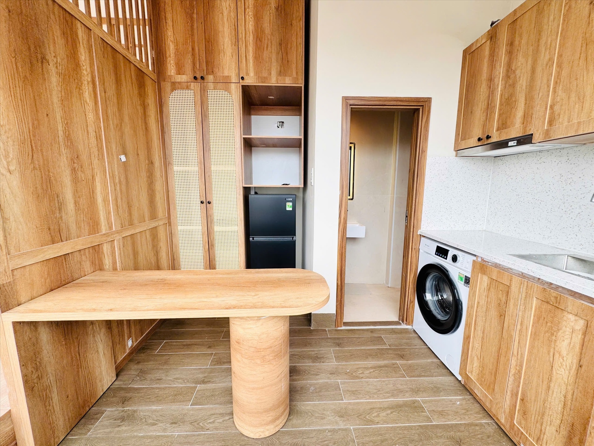 Phòng trọ Studio 28m2 tại TV Home Yên Hòa - Cầu Giấy - Phòng bếp