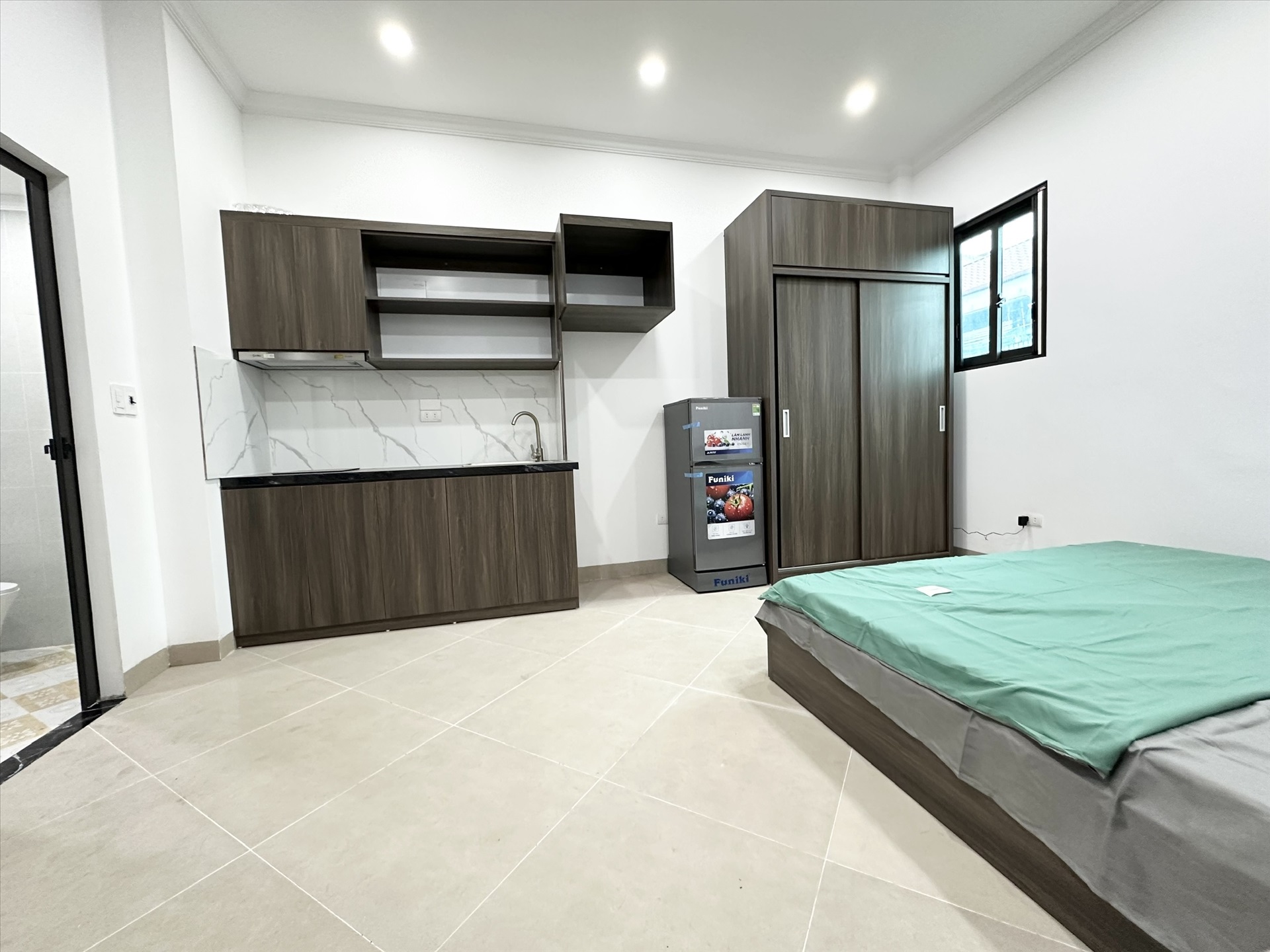 Phòng trọ Studio 28m2 tại HP Land Dịch Vọng Hậu - Cầu Giấy - Phòng bếp