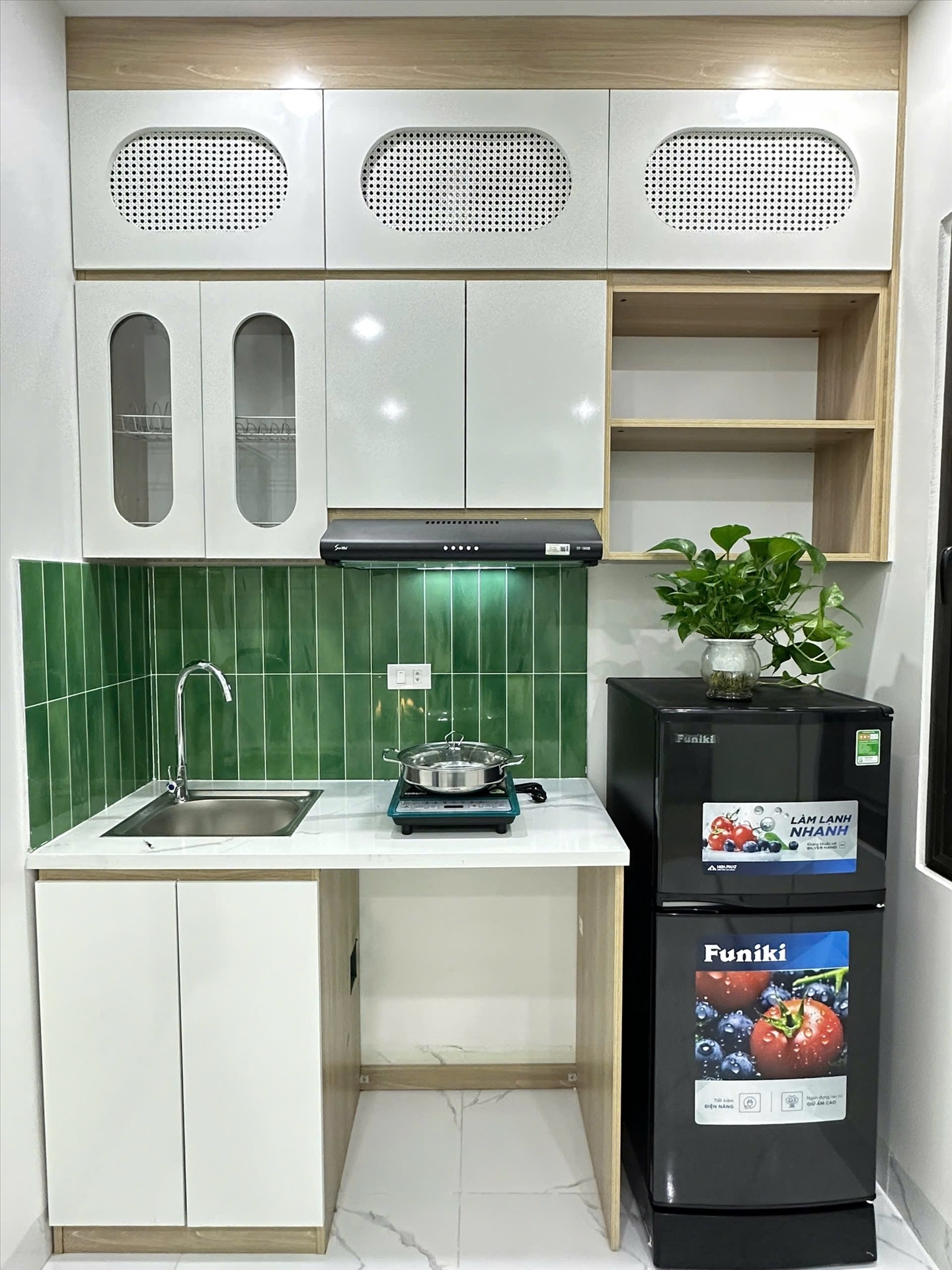 Phòng trọ Studio 20m2 tại Suha Home Bùi Xương Trạch - Thanh Xuân - Phòng bếp