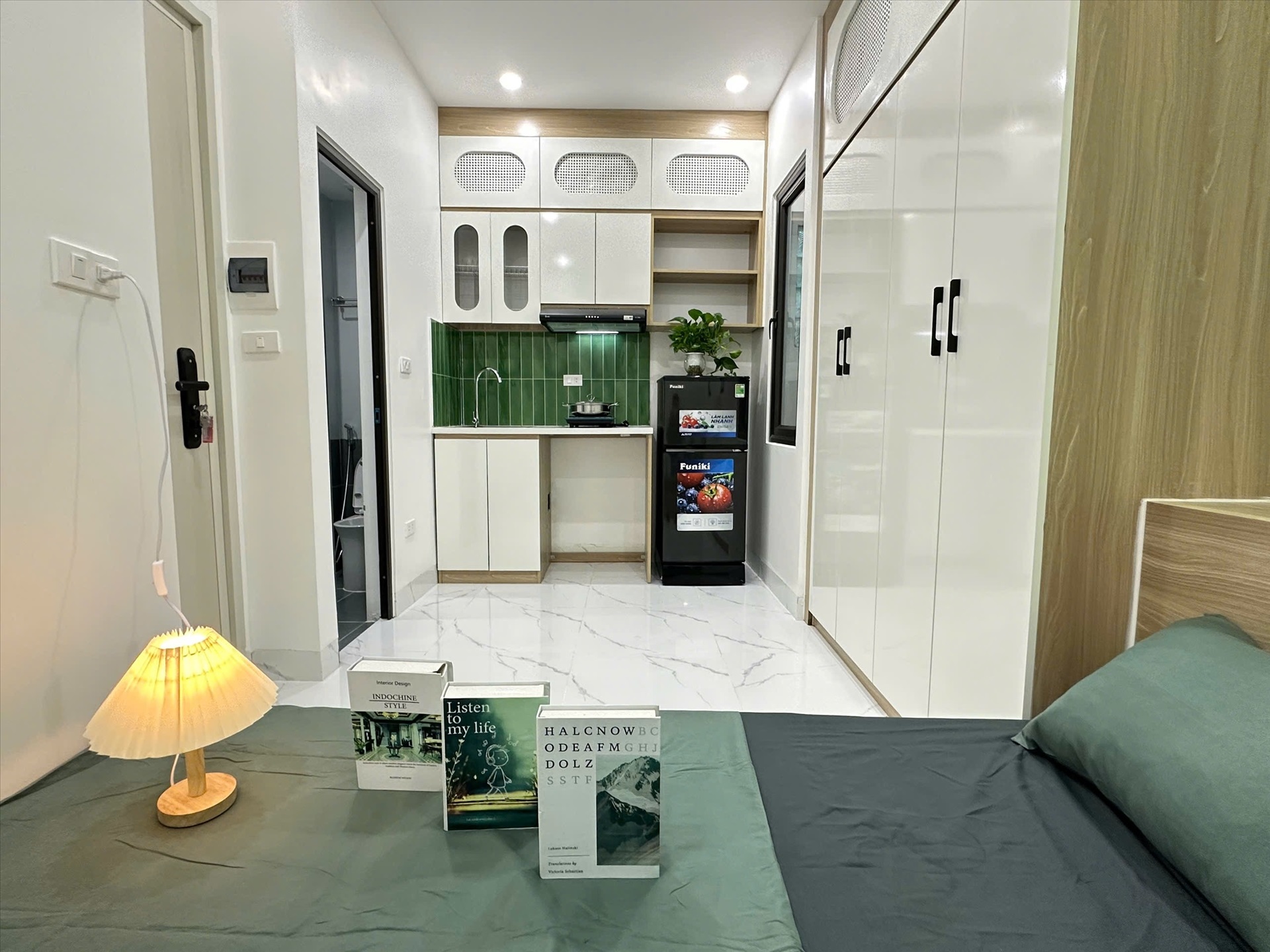 Phòng trọ Studio 20m2 tại Suha Home Bùi Xương Trạch - Thanh Xuân - Phòng bếp