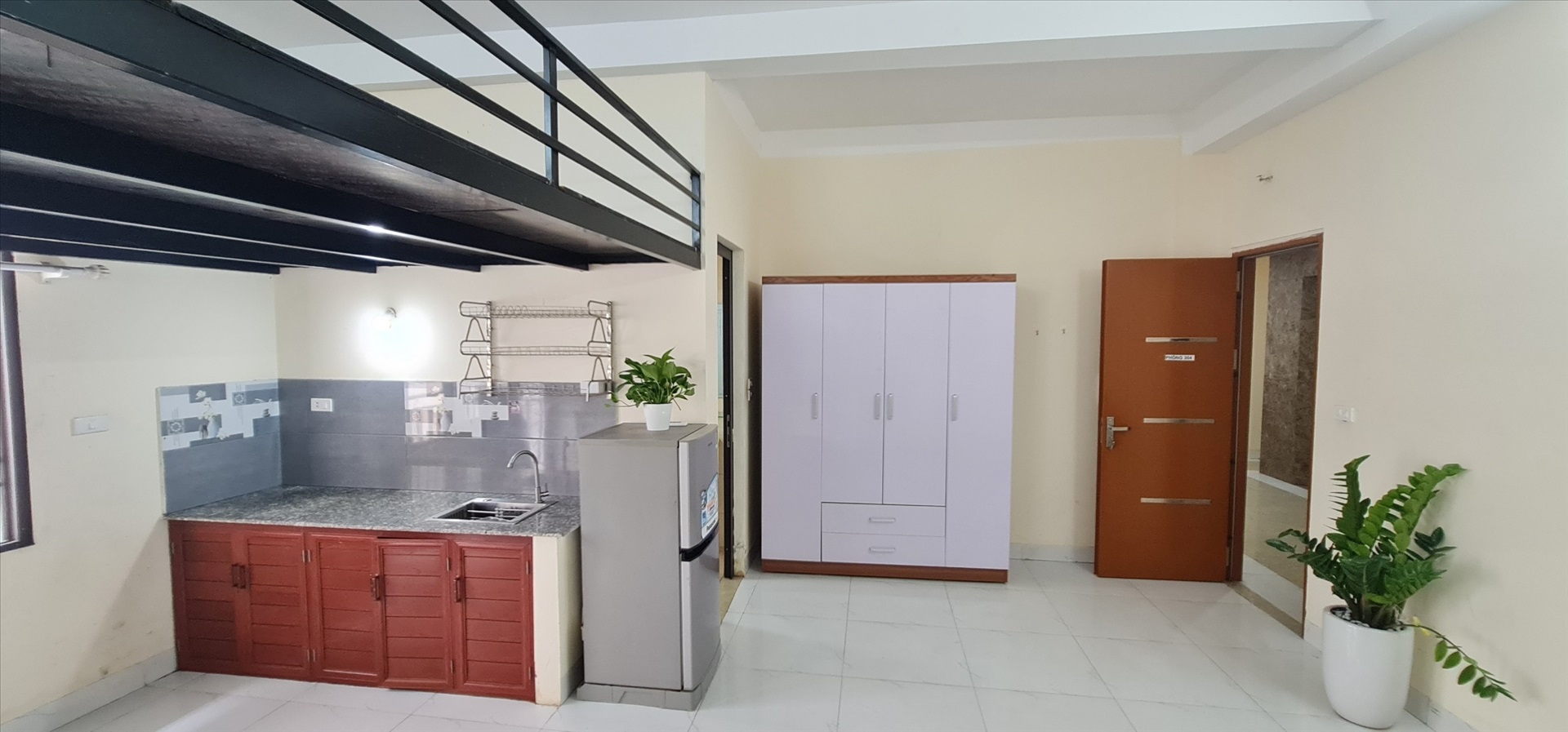 Phòng trọ 1 Phòng ngủ 38m2 tại Salahomes Kim Giang - Hoàng Mai - Phòng bếp