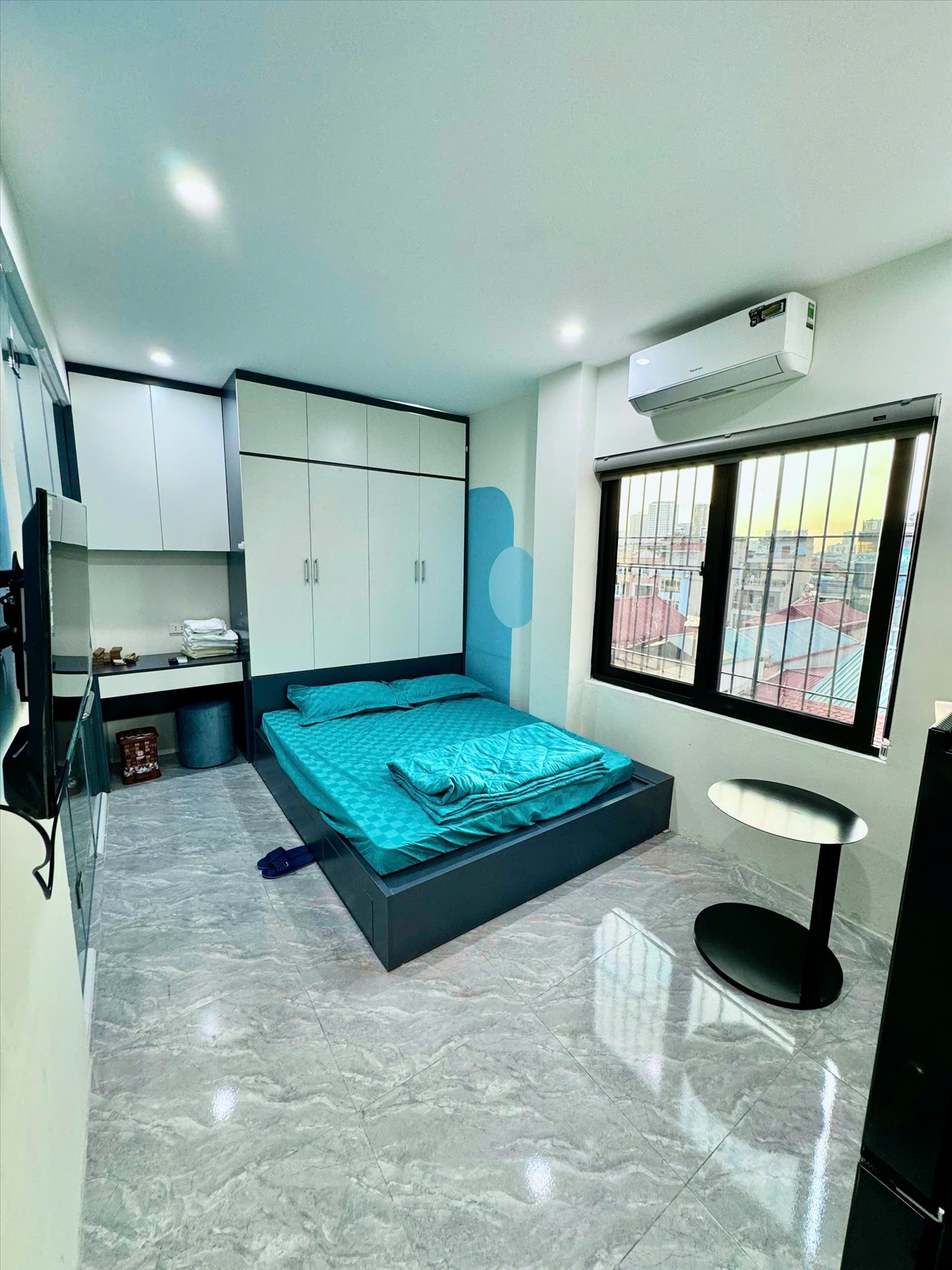 Phòng trọ Studio 30m2 tại Salahomes Hạ Yên Quyết - Cầu Giấy - Phòng ngủ