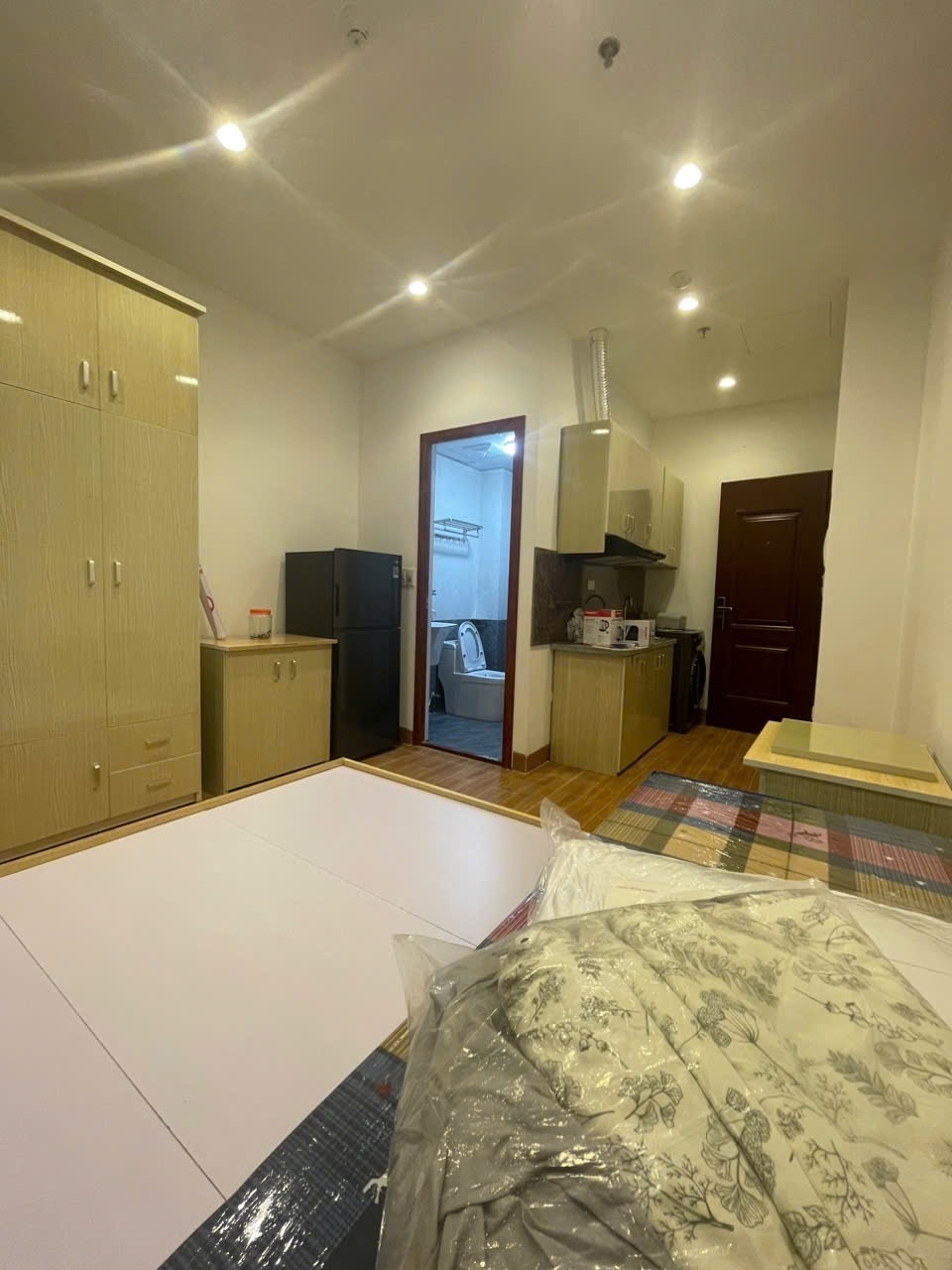 Phòng trọ Studio 30m2 tại Friends Team Thái Thịnh - Đống Đa - Phòng ngủ