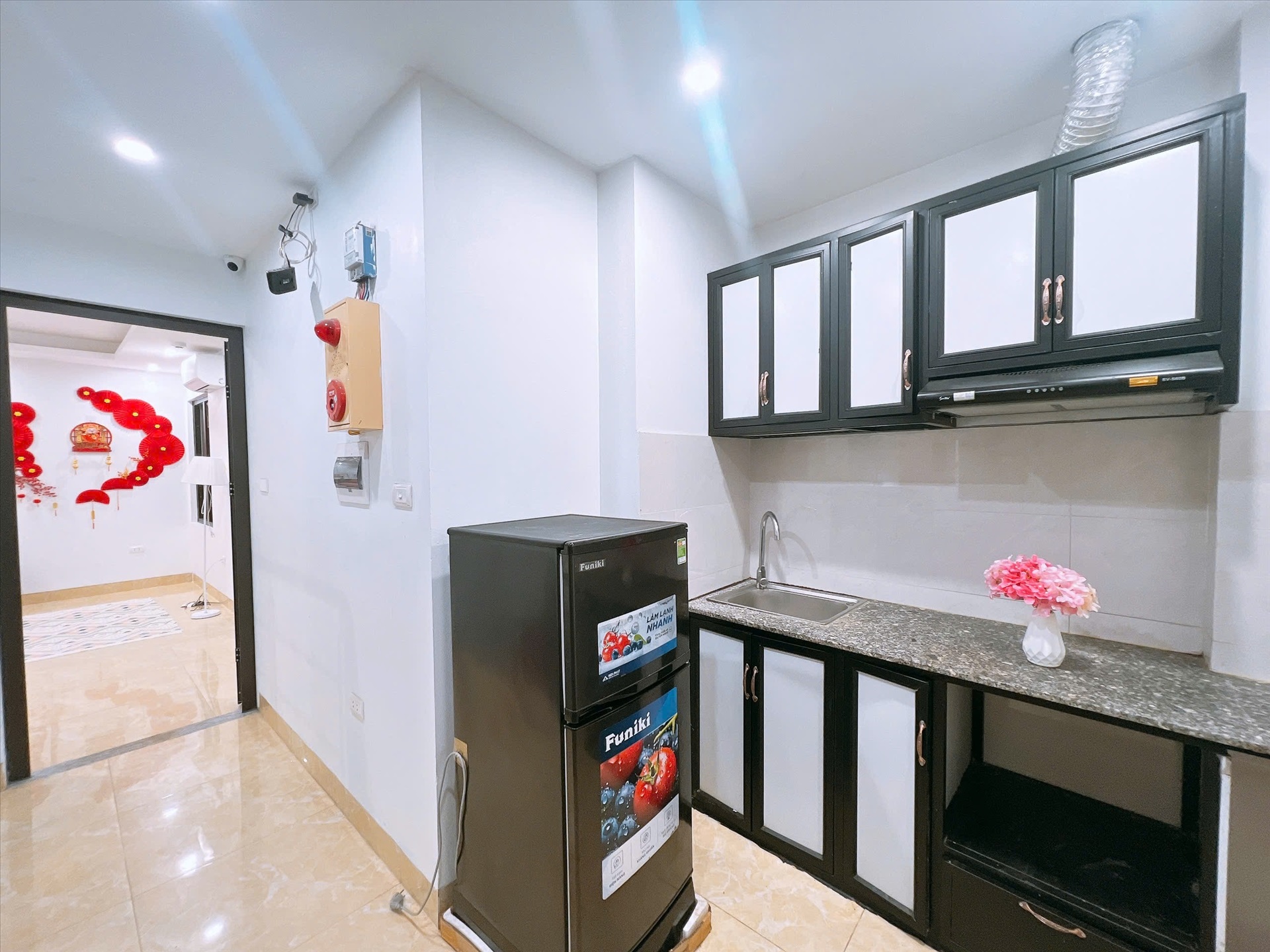 Phòng trọ 1 Phòng ngủ 30m2 tại Happyhomes 1 Lạc Long Quân - Tây Hồ - Phòng bếp