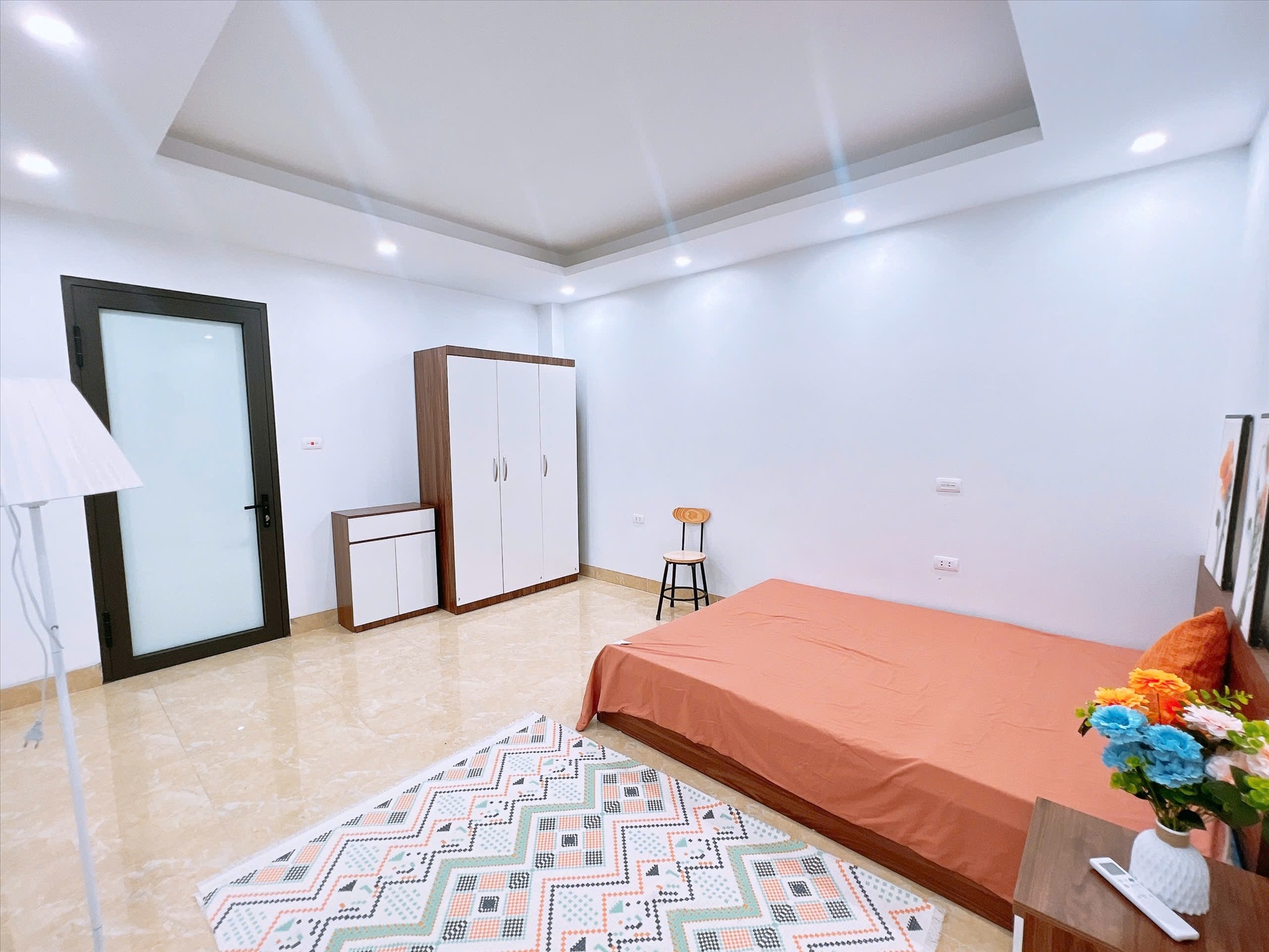 Phòng trọ 1 Phòng ngủ 30m2 tại Happyhomes 1 Lạc Long Quân - Tây Hồ - Phòng ngủ