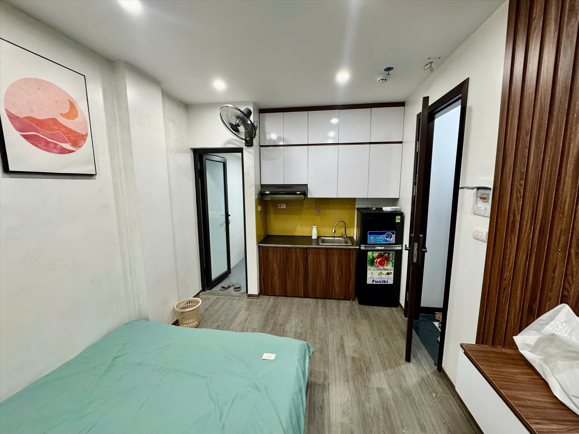 Phòng trọ Studio 22m2 tại CTC Home Nguyễn Ngọc Vũ - Cầu Giấy - Phòng bếp