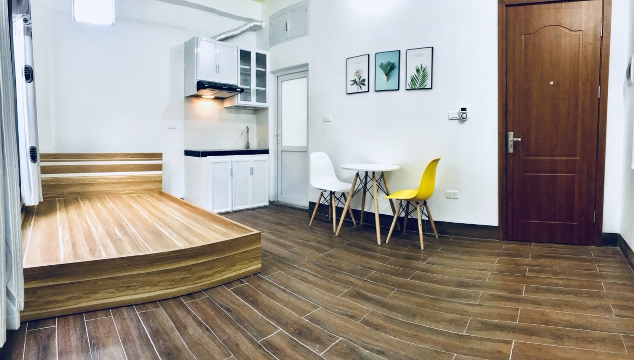 Phòng trọ Studio 20m2 tại Suha Home Tú Mỡ - Cầu Giấy - Phòng ngủ