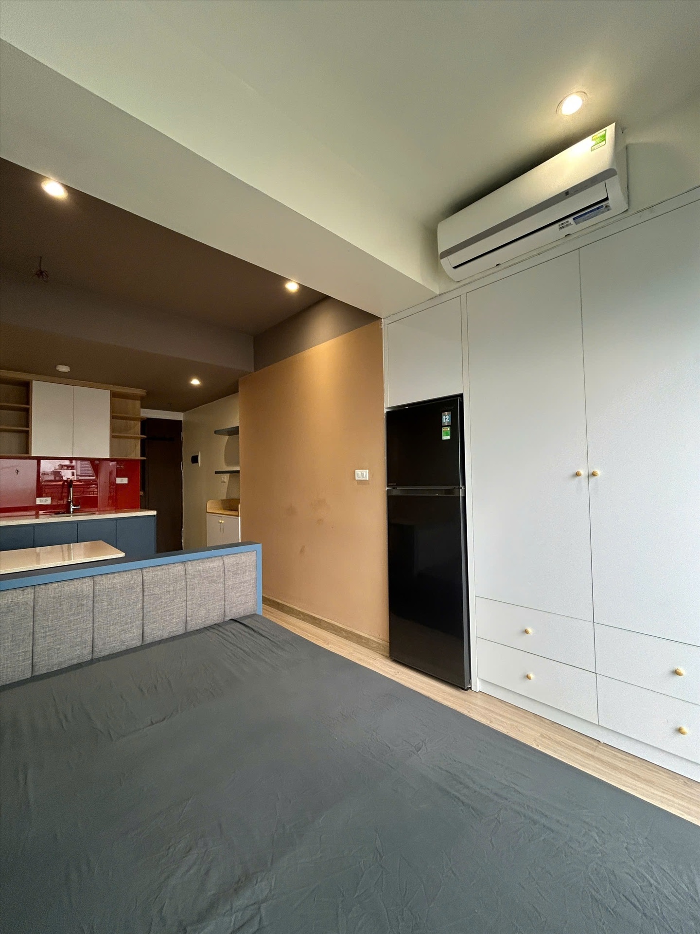 Phòng trọ Studio 25m2 tại CTC Home Tây Sơn - Đống Đa - Phòng ngủ
