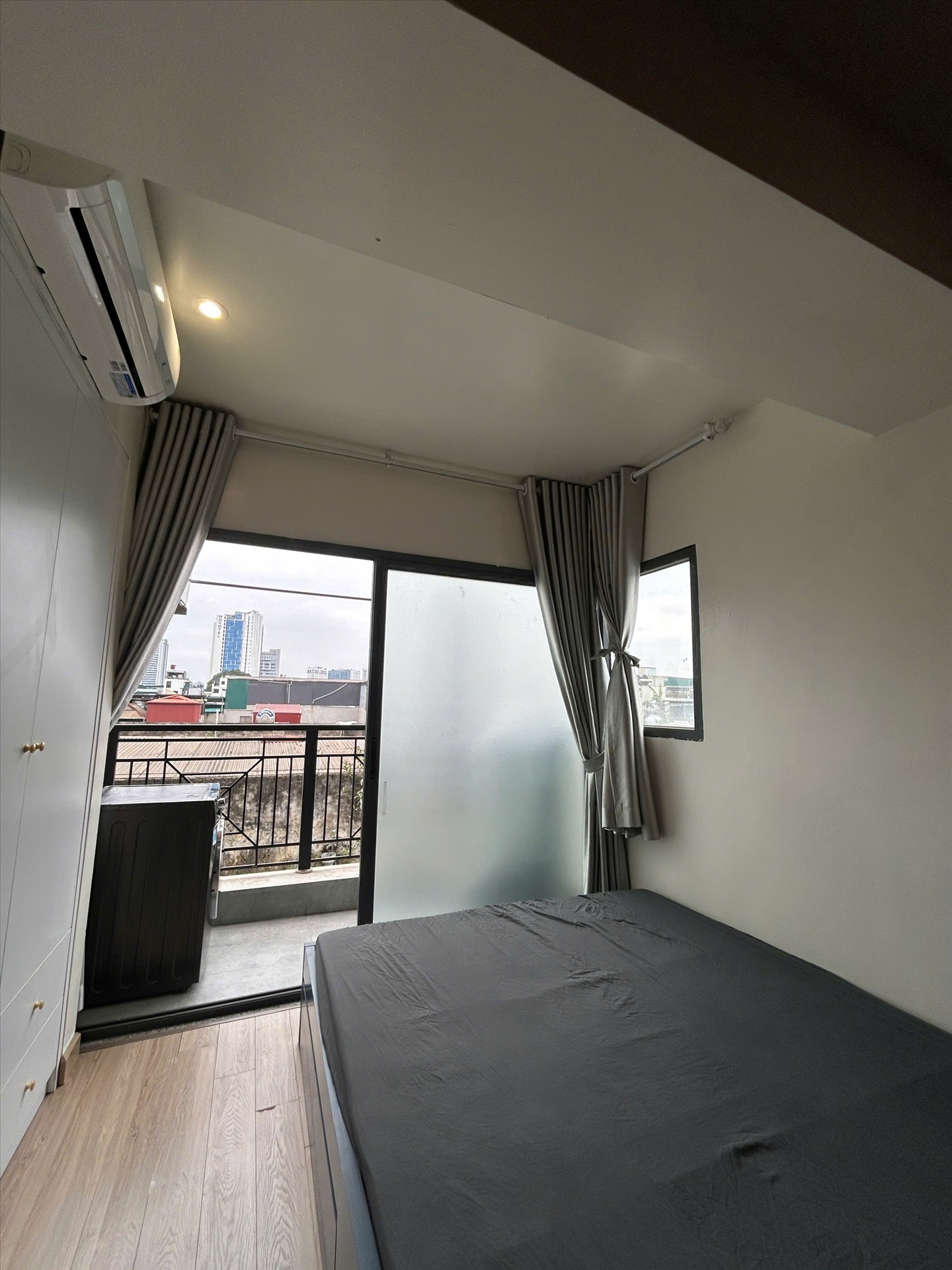 Phòng trọ Studio 25m2 tại CTC Home Tây Sơn - Đống Đa - Phòng ngủ