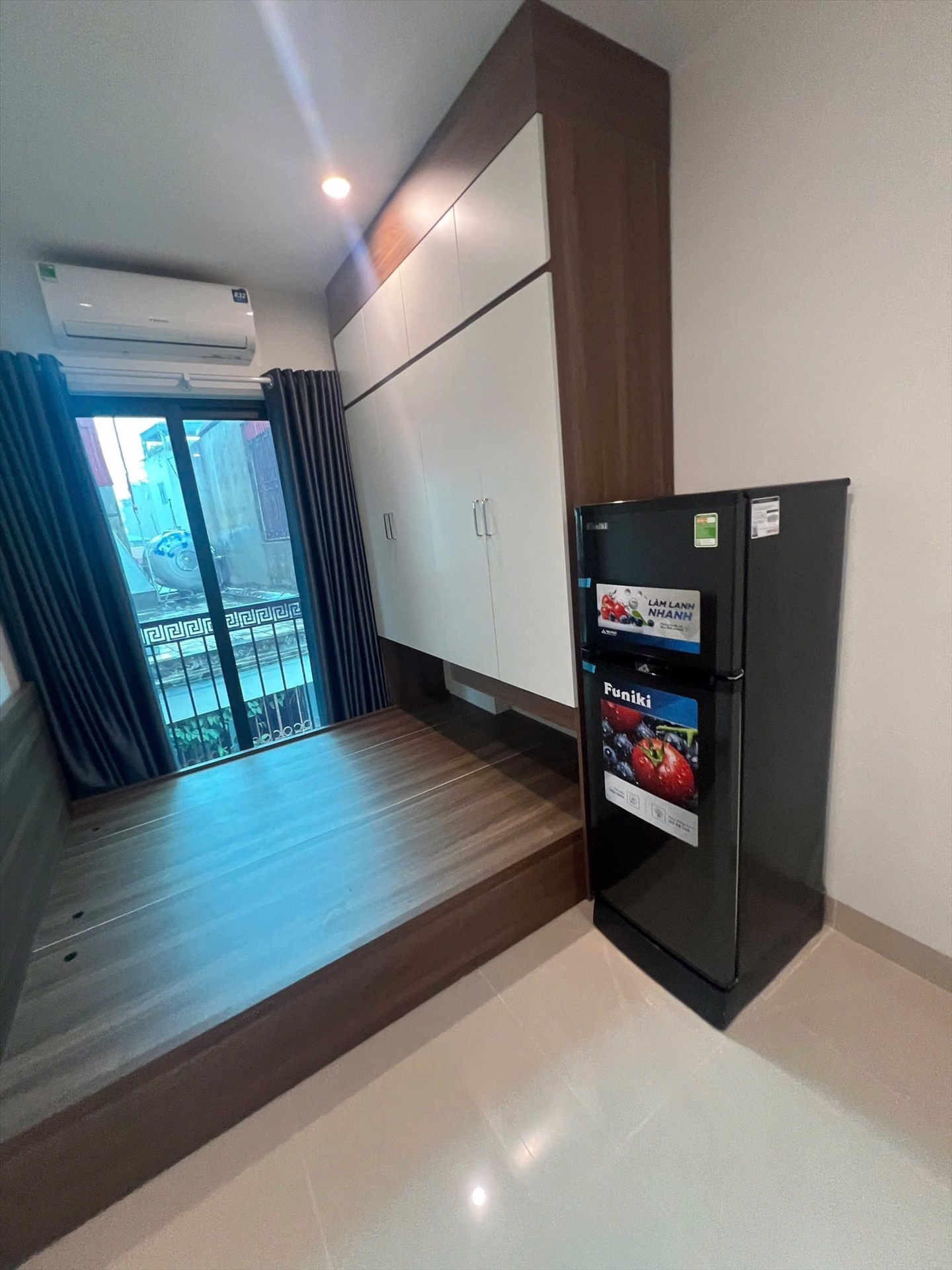 Phòng trọ Studio 25m2 tại NTV Apartment Tôn Đức Thắng - Đống Đa - Phòng ngủ