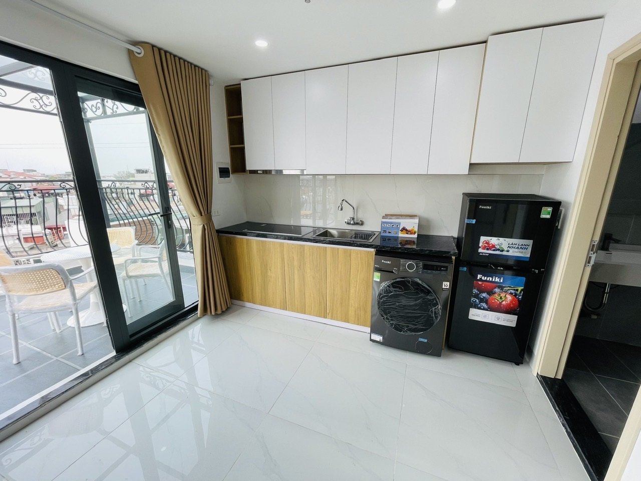 Phòng trọ Studio 35m2 tại Airstay Giáp Bát - Hoàng Mai - Phòng bếp
