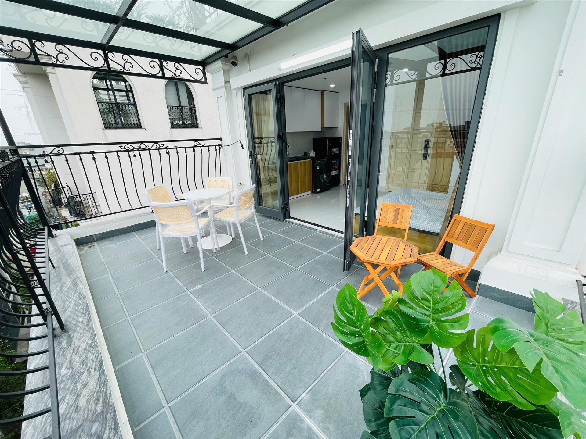 Phòng trọ Studio 35m2 tại Airstay Giáp Bát - Hoàng Mai - Ban công