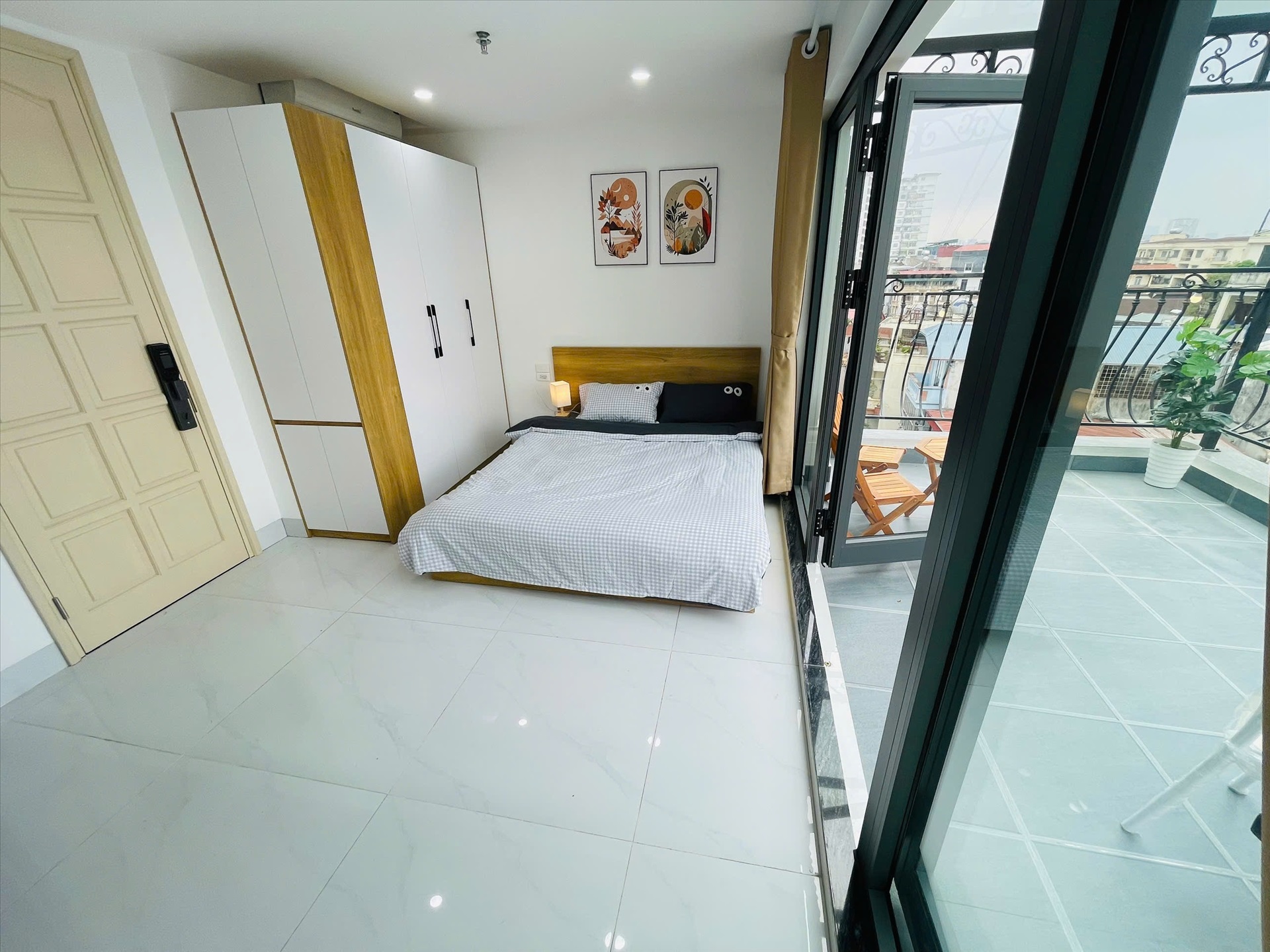 Phòng trọ Studio 35m2 tại Airstay Giáp Bát - Hoàng Mai - Phòng ngủ