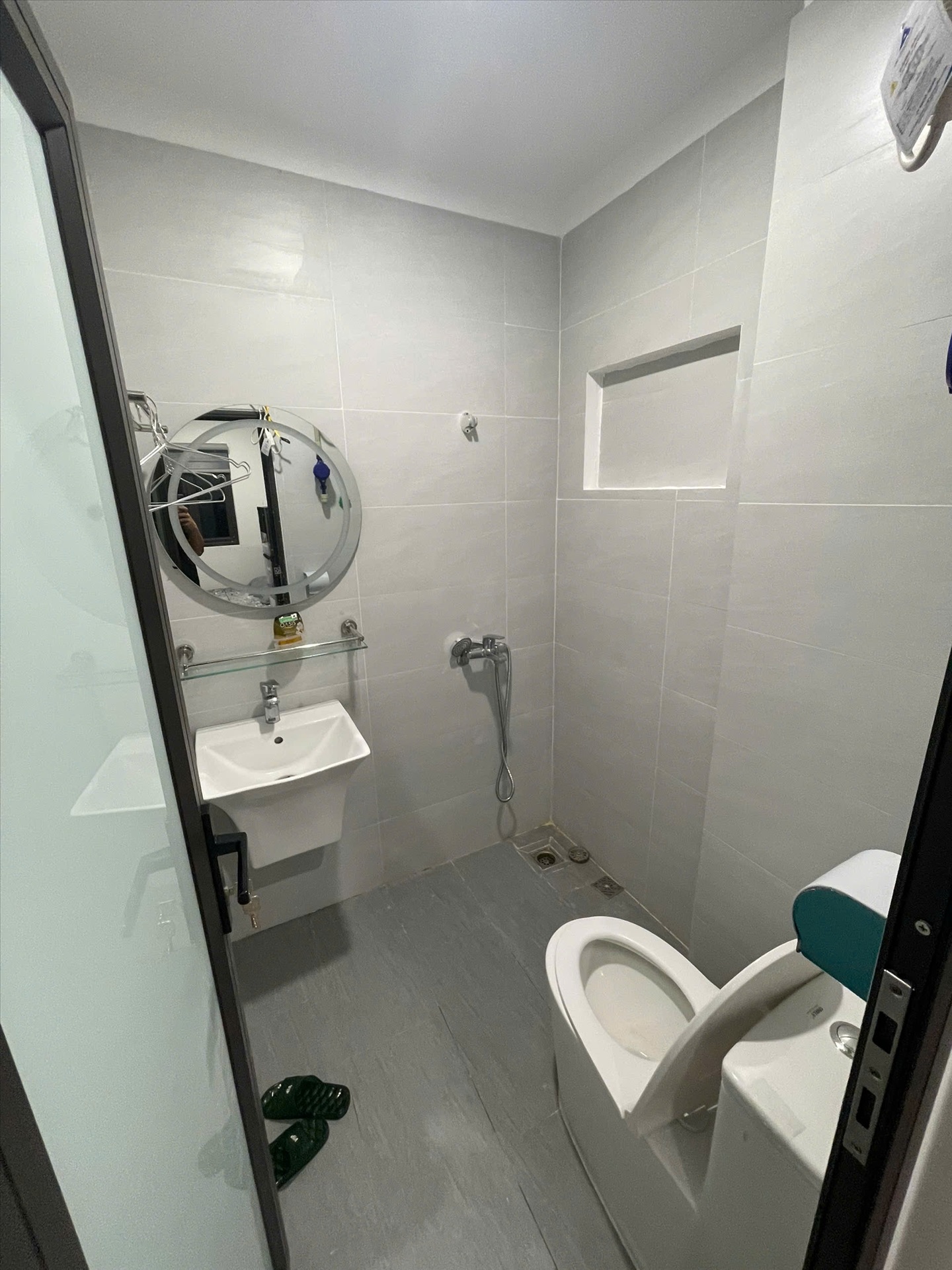 Phòng trọ Studio 25m2 tại NTV Apartment Tôn Đức Thắng - Đống Đa - Phòng tắm