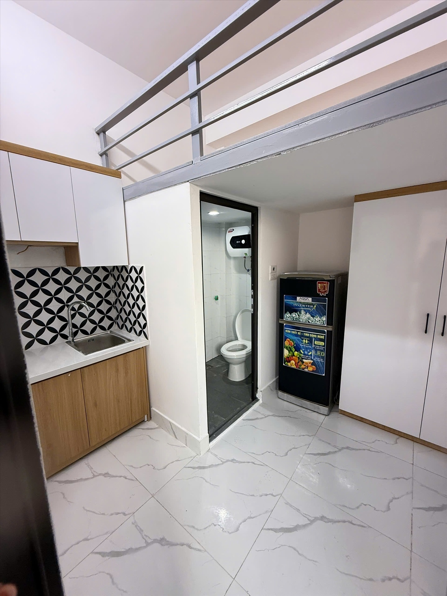 Phòng trọ Duplex 20m2 tại NTV Apartment Nguyễn Đạo An - Bắc Từ Liêm - Phòng bếp
