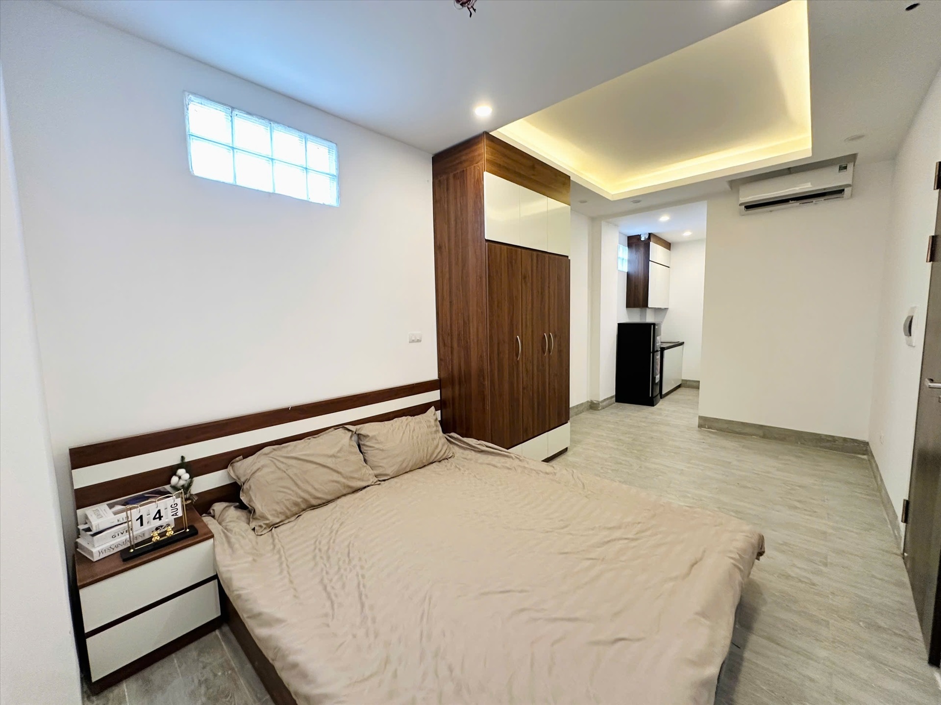 Phòng trọ Studio 25m2 tại 4PS Housing Phú Xá - Tây Hồ - Phòng ngủ