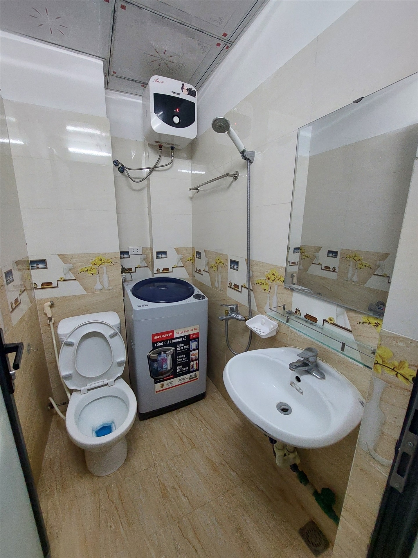 Phòng trọ 1 Phòng ngủ 35m2 tại GD Home Trung Kính - Cầu Giấy - Phòng tắm