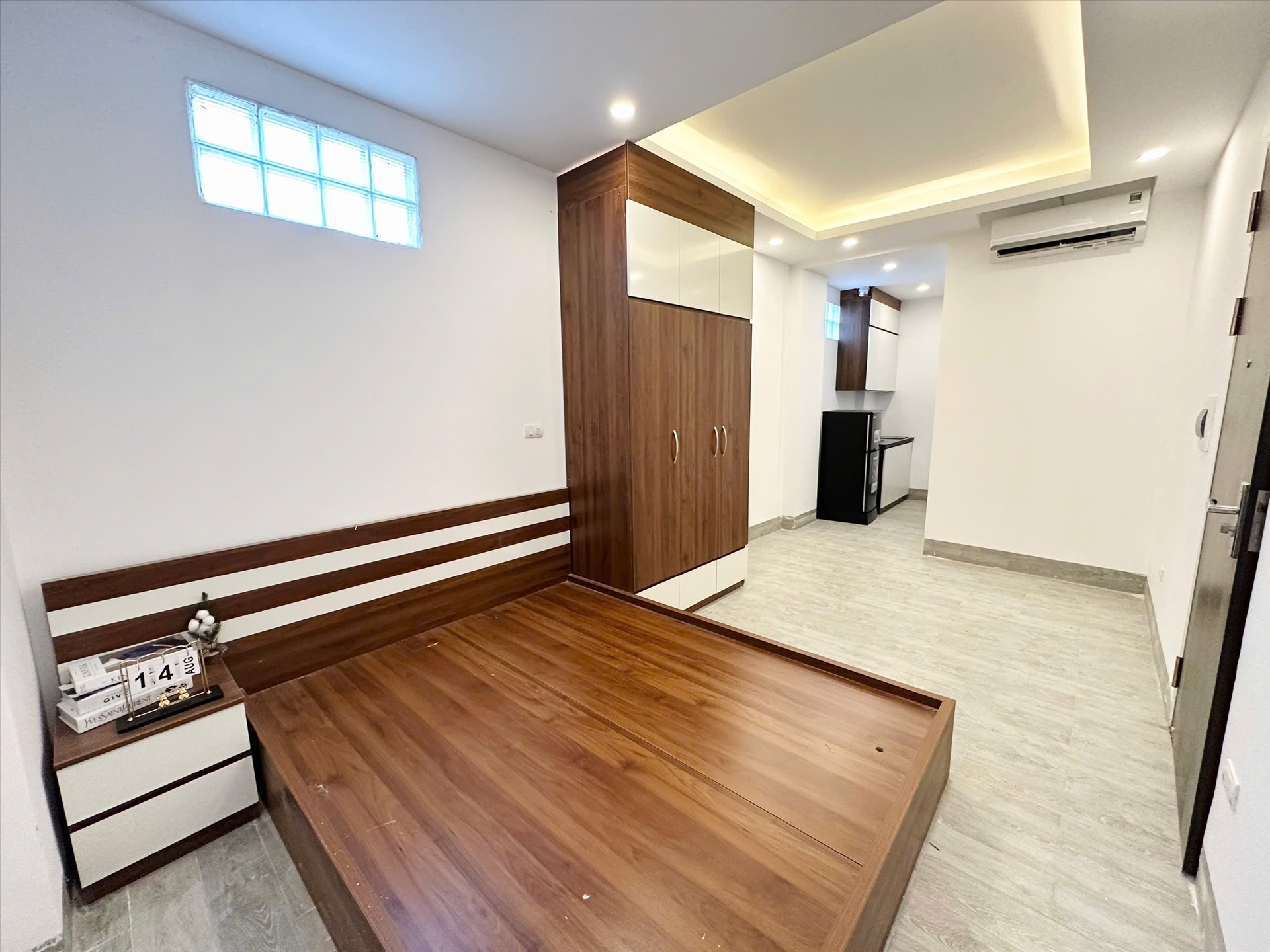Phòng trọ Studio 25m2 tại 4PS Housing Phú Xá - Tây Hồ - Phòng ngủ