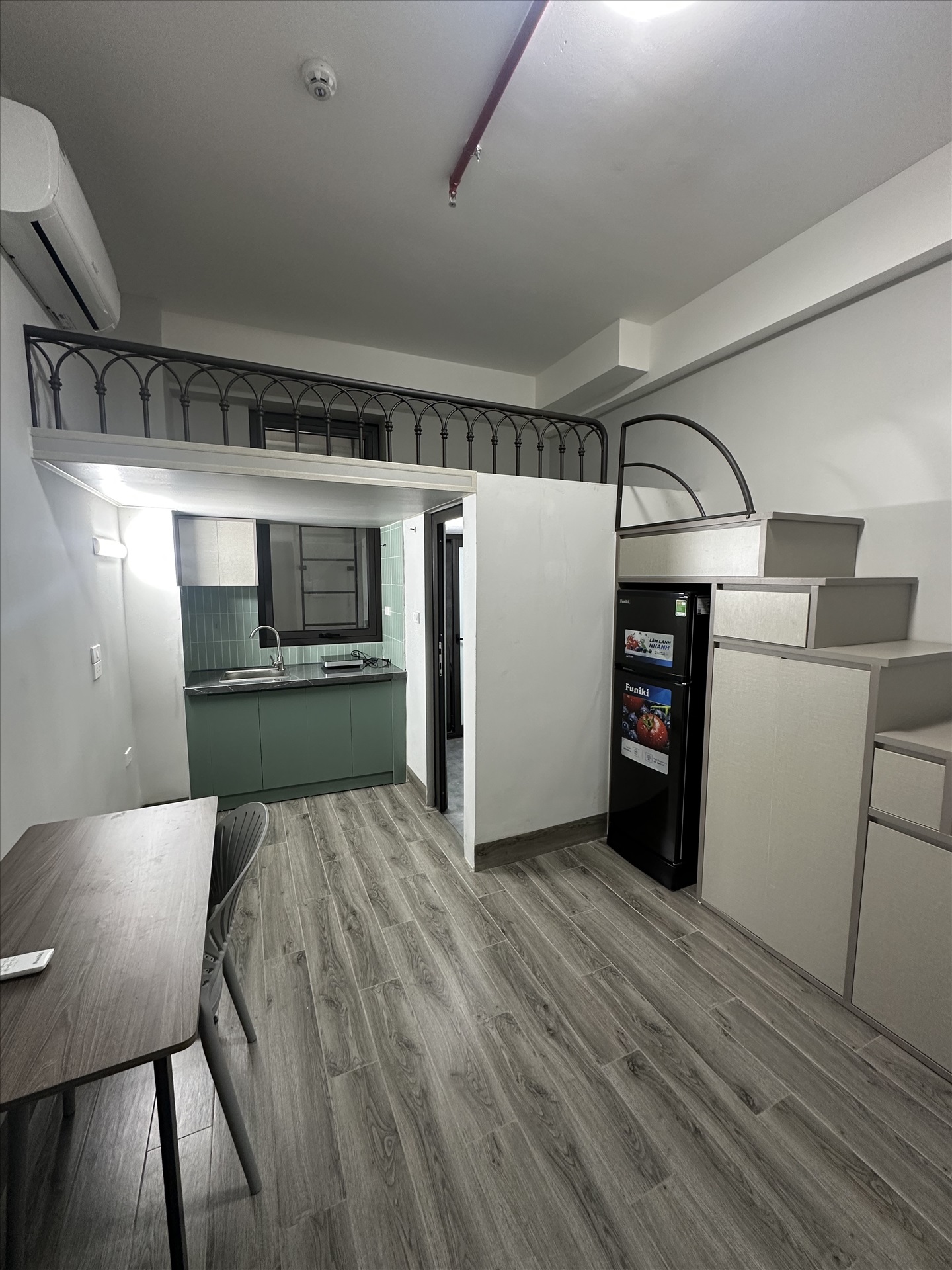 Phòng trọ Duplex 22m2 tại GH Home Chùa Láng - Đống Đa - Phòng bếp