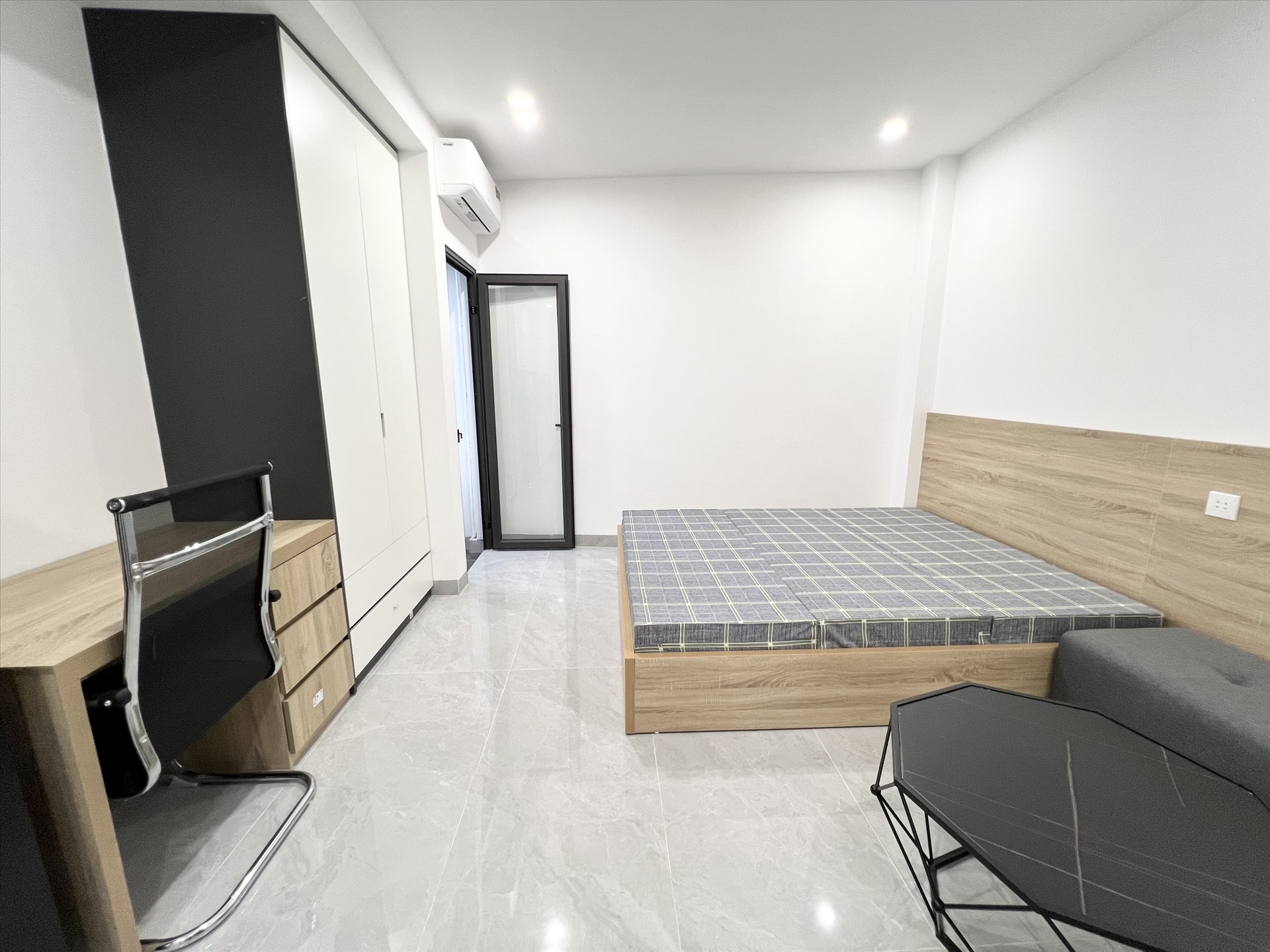 Phòng trọ Studio 28m2 tại HP Land Bùi Xương Trạch - Thanh Xuân - Phòng ngủ