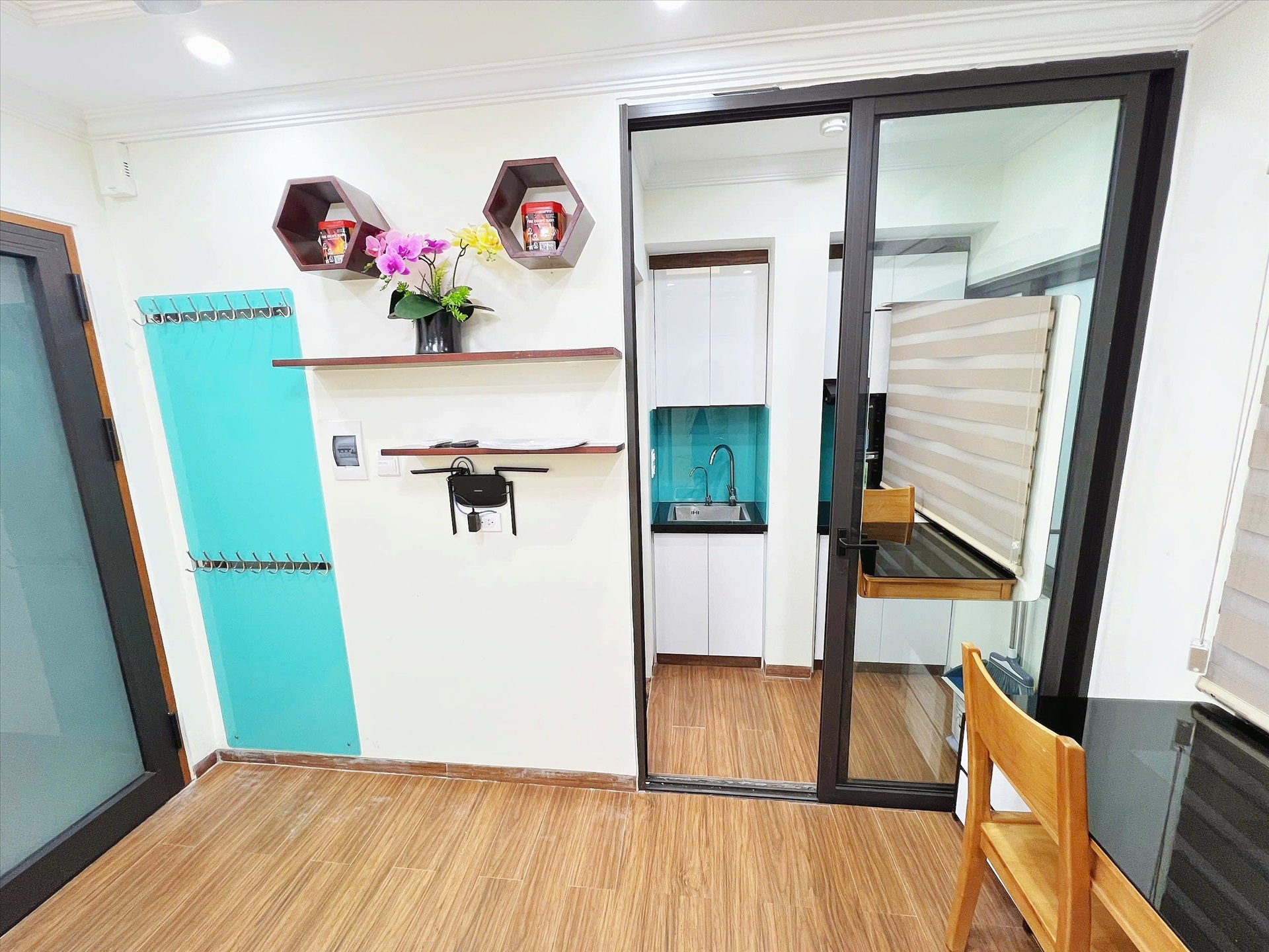 Phòng trọ Studio 26m2 tại NV Home Mỹ Đình - Nam Từ Liêm - Phòng bếp