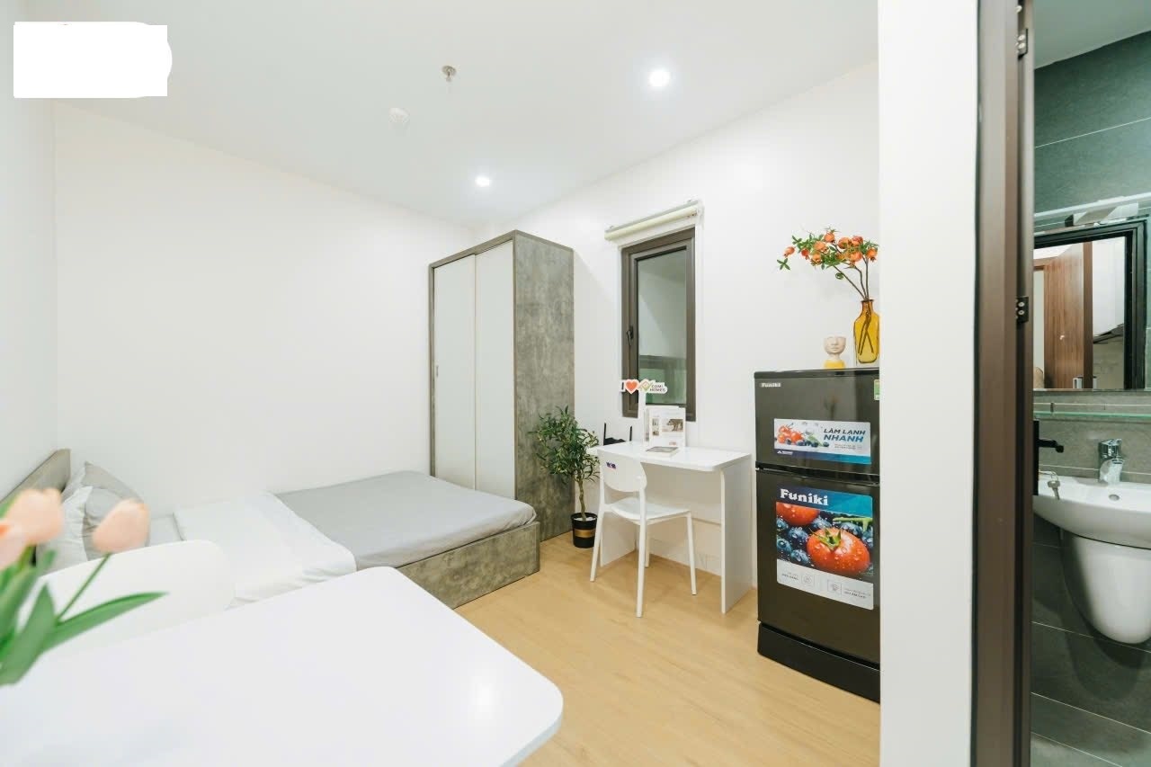 Phòng trọ Studio 20m2 tại NV Home A Thái Thịnh - Đống Đa - Phòng ngủ