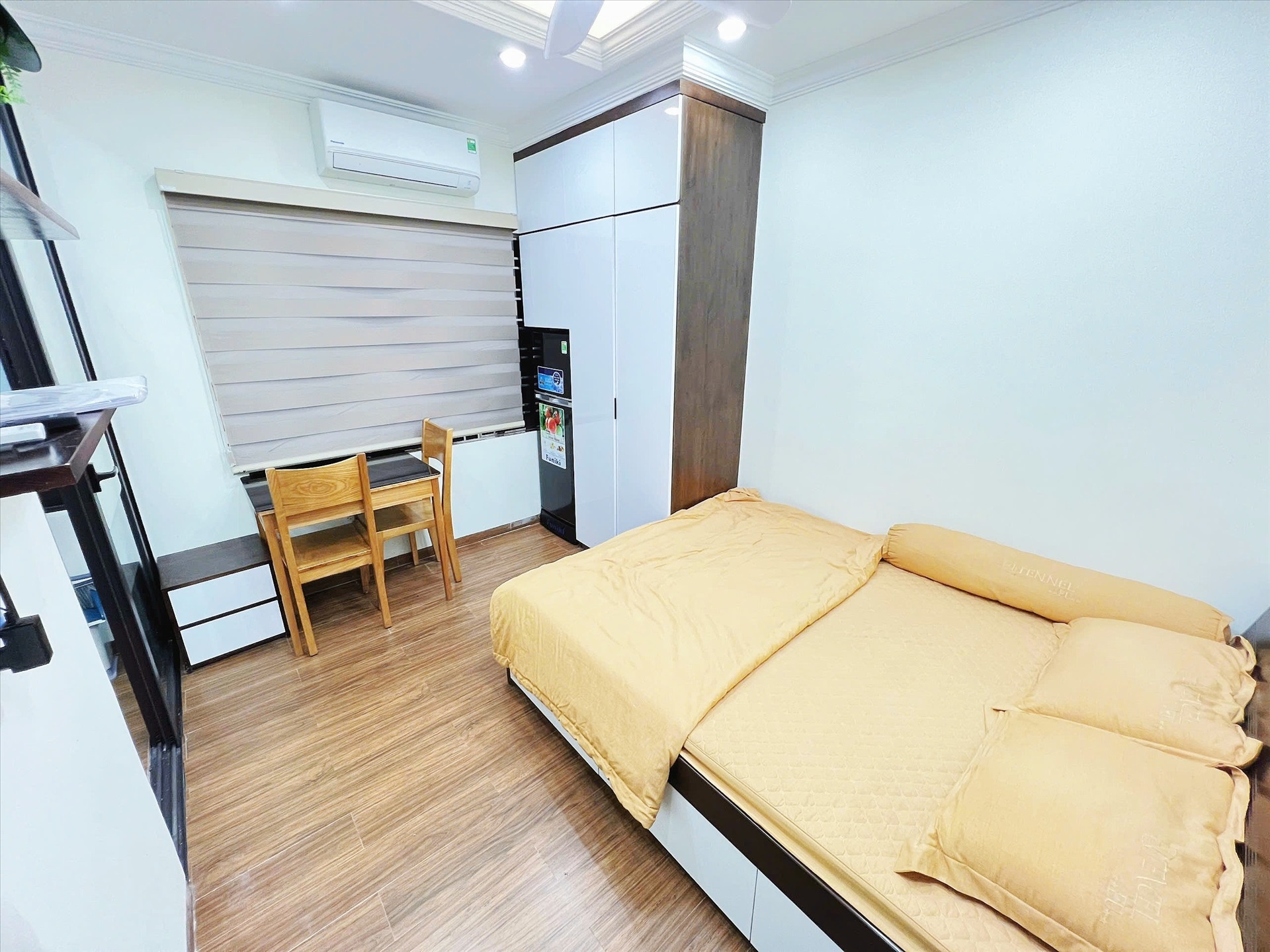Phòng trọ Studio 26m2 tại NV Home Mỹ Đình - Nam Từ Liêm - Phòng ngủ