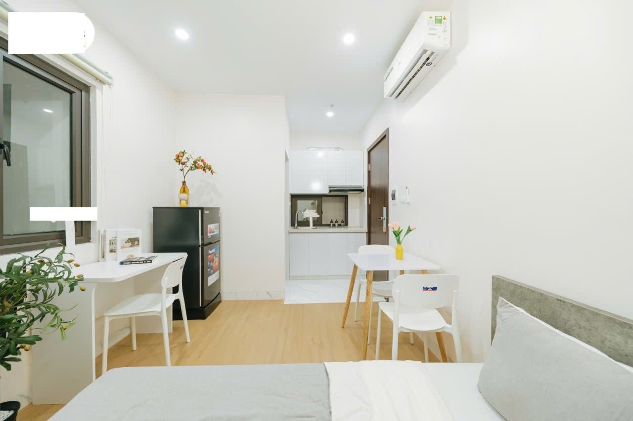 Phòng trọ Studio 20m2 tại NV Home A Thái Thịnh - Đống Đa - Phòng ngủ