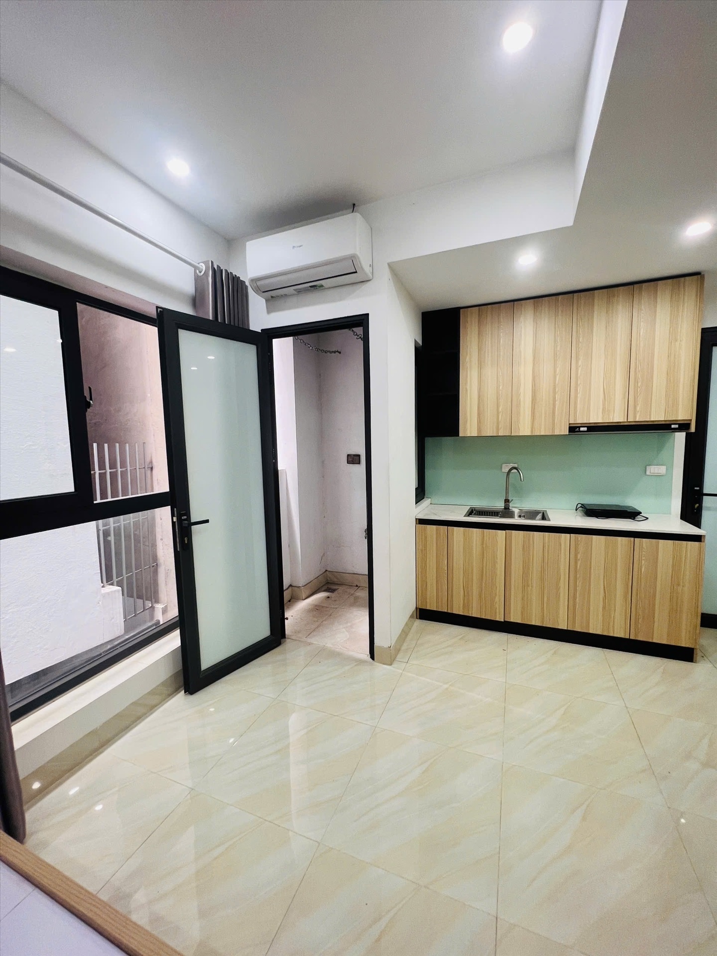 Phòng trọ Studio 27m2 tại Friends Team Quan Nhân - Thanh Xuân - Phòng bếp