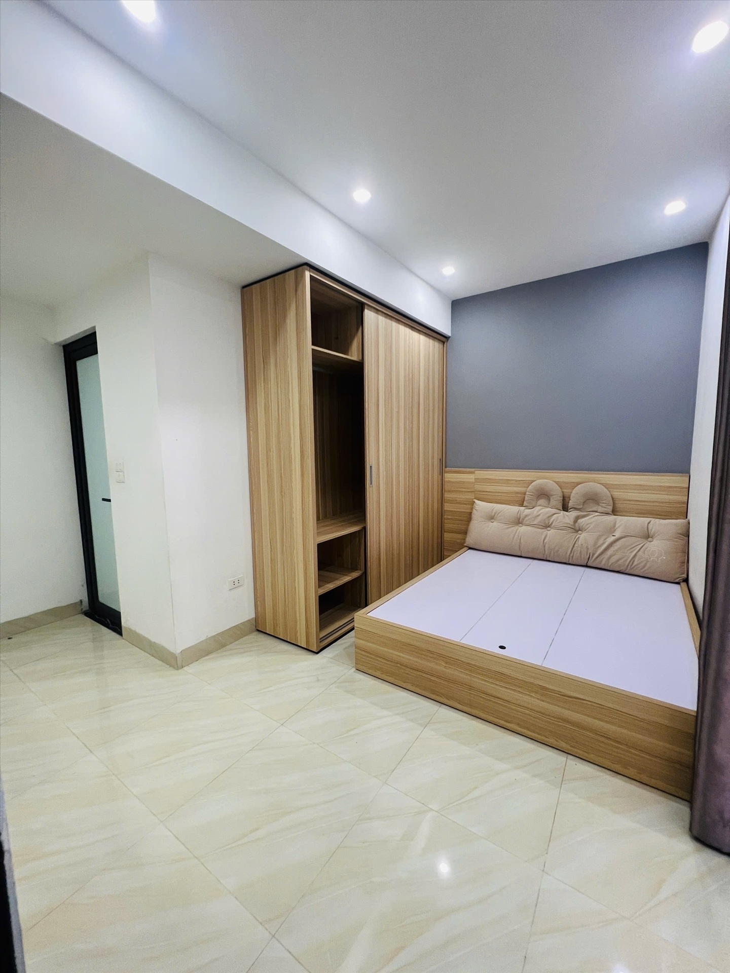 Phòng trọ Studio 27m2 tại Friends Team Quan Nhân - Thanh Xuân - Phòng ngủ