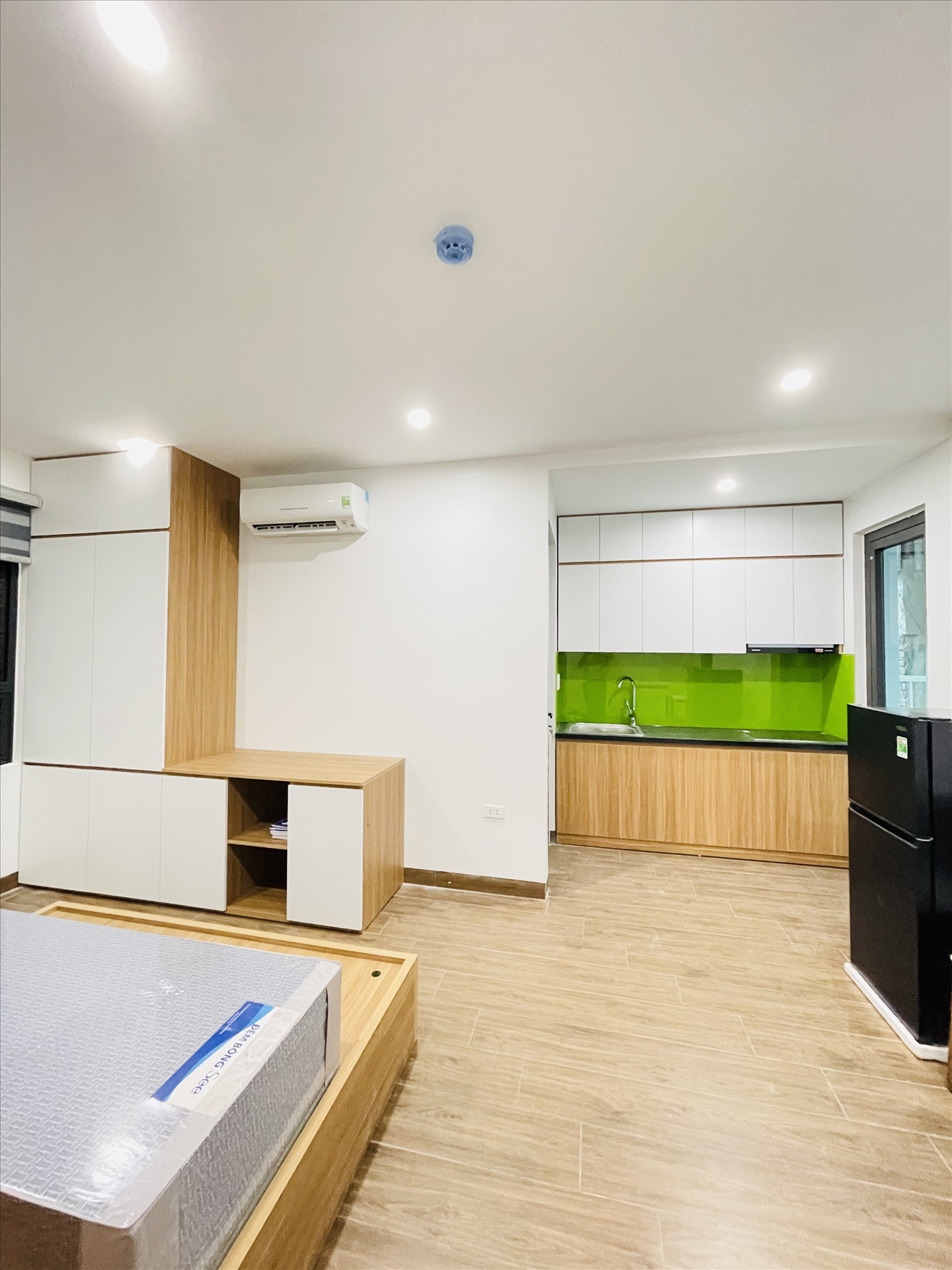 Phòng trọ Studio 30m2 tại Friends Team Doãn Kế Thiện - Cầu Giấy - Phòng bếp