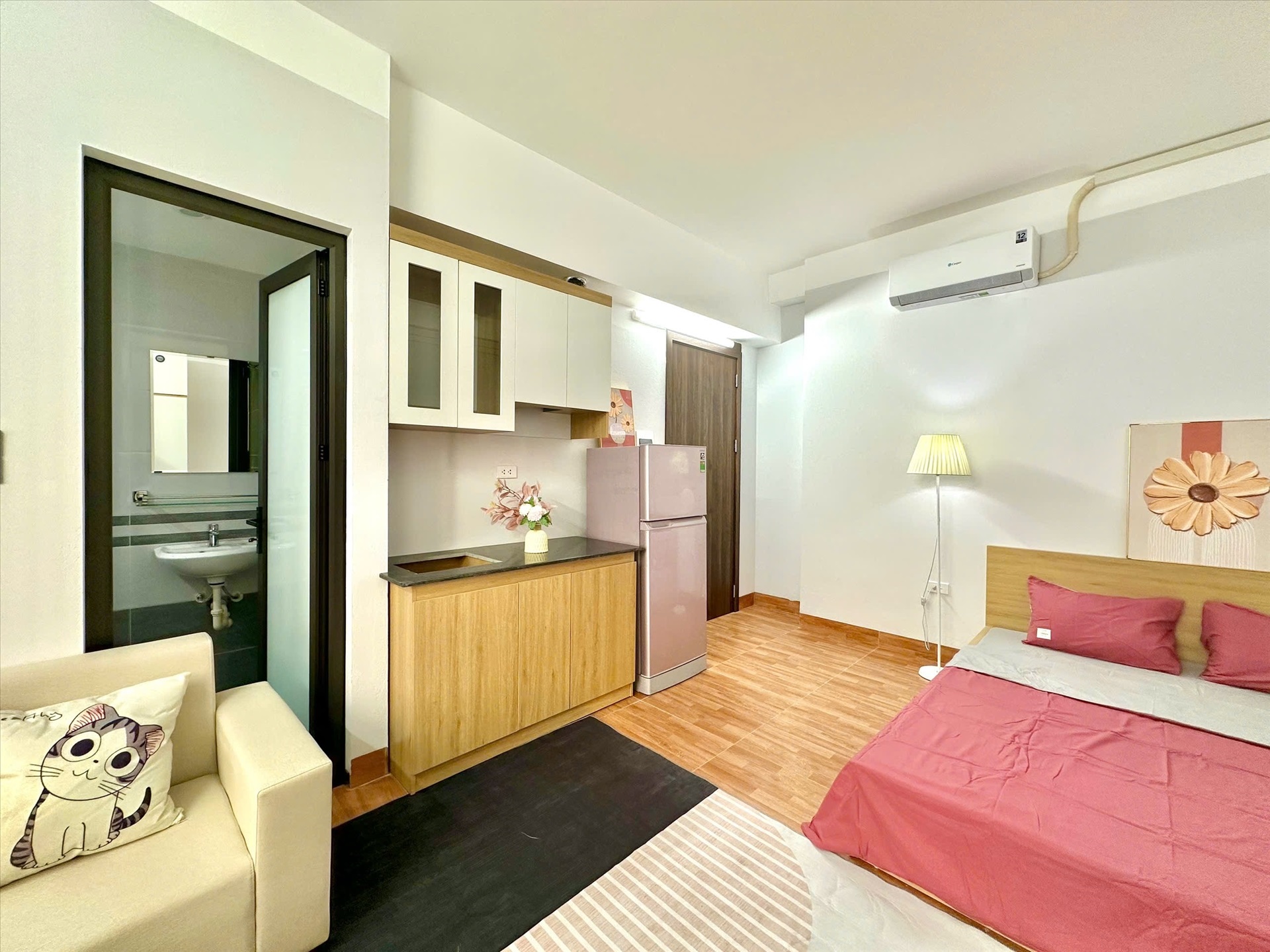 Phòng trọ Studio 30m2 tại Time House 9 Cổ Nhuế -  Bắc Từ Liêm - Phòng bếp