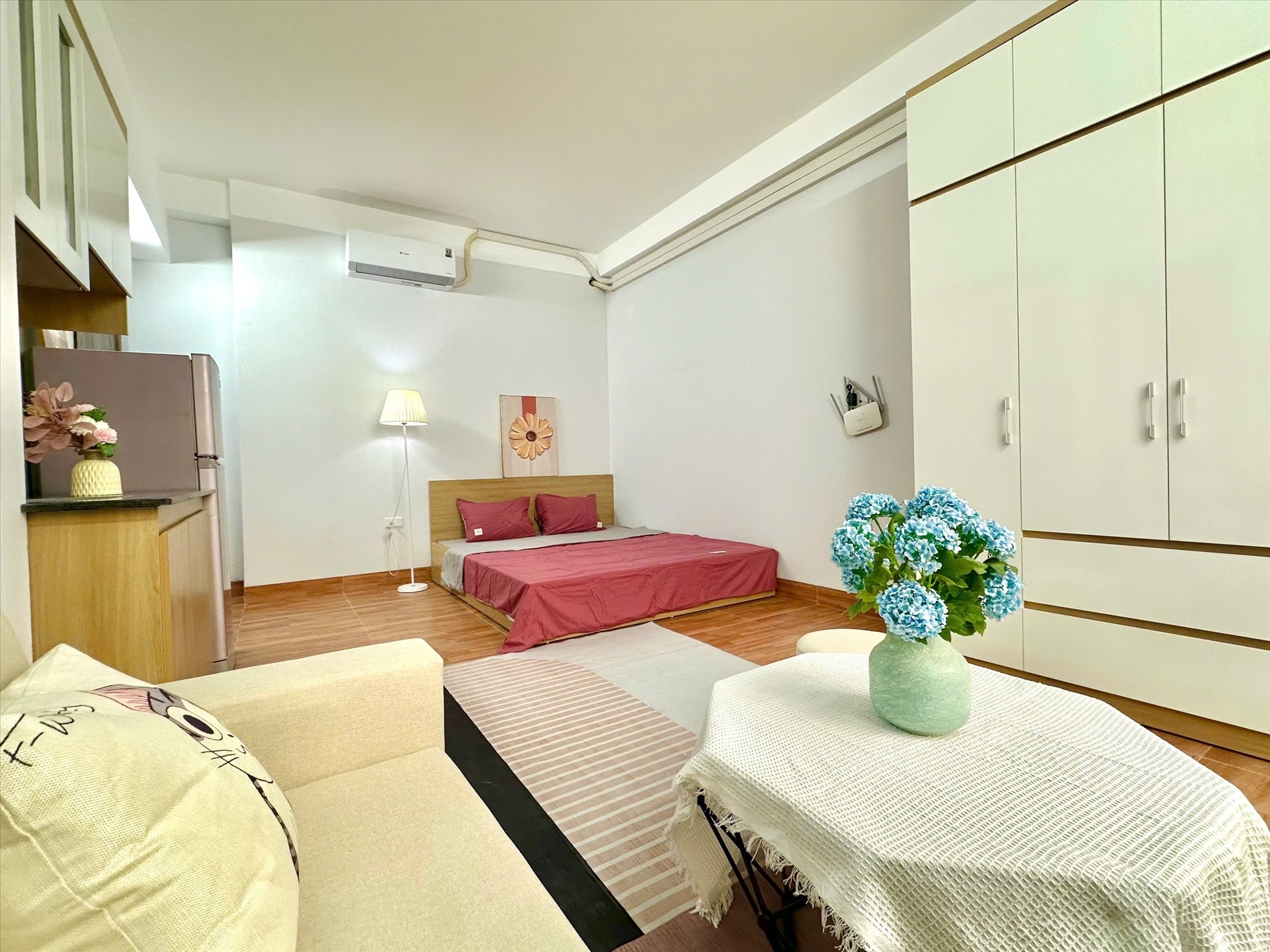 Phòng trọ Studio 30m2 tại Time House 9 Cổ Nhuế -  Bắc Từ Liêm - Phòng ngủ
