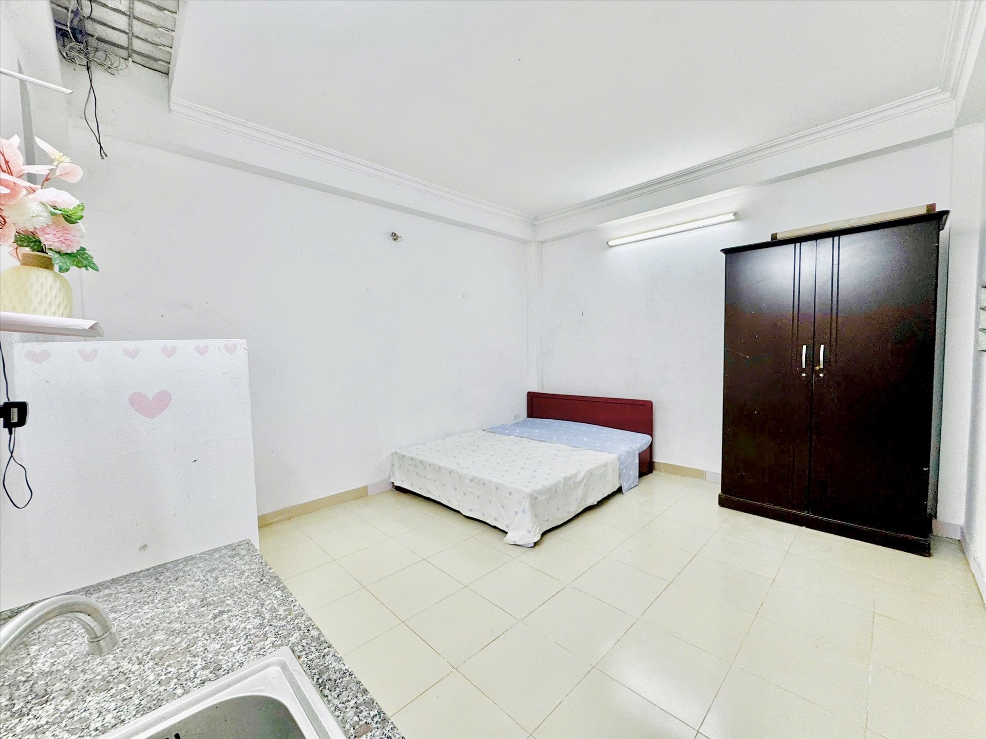 Phòng trọ Studio 25m2 tại Time House Dương Quảng Hàm - Cầu Giấy - Phòng ngủ