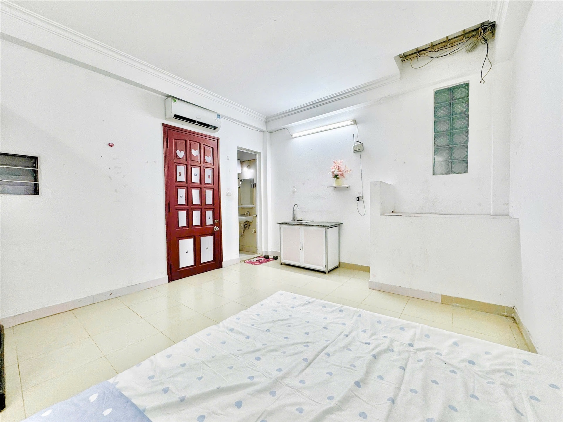 Phòng trọ Studio 25m2 tại Time House Dương Quảng Hàm - Cầu Giấy - Phòng ngủ