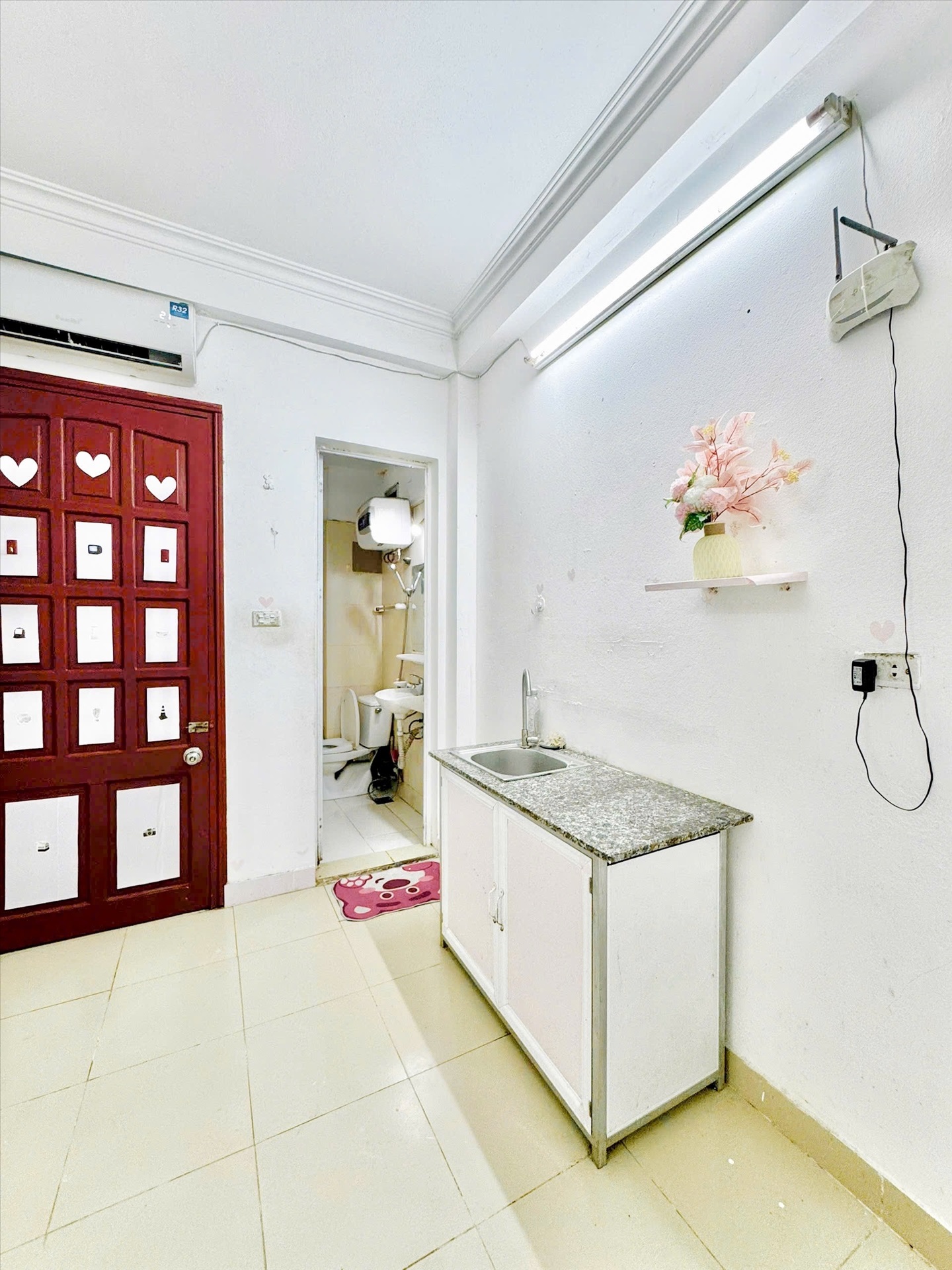 Phòng trọ Studio 25m2 tại Time House Dương Quảng Hàm - Cầu Giấy - Phòng bếp