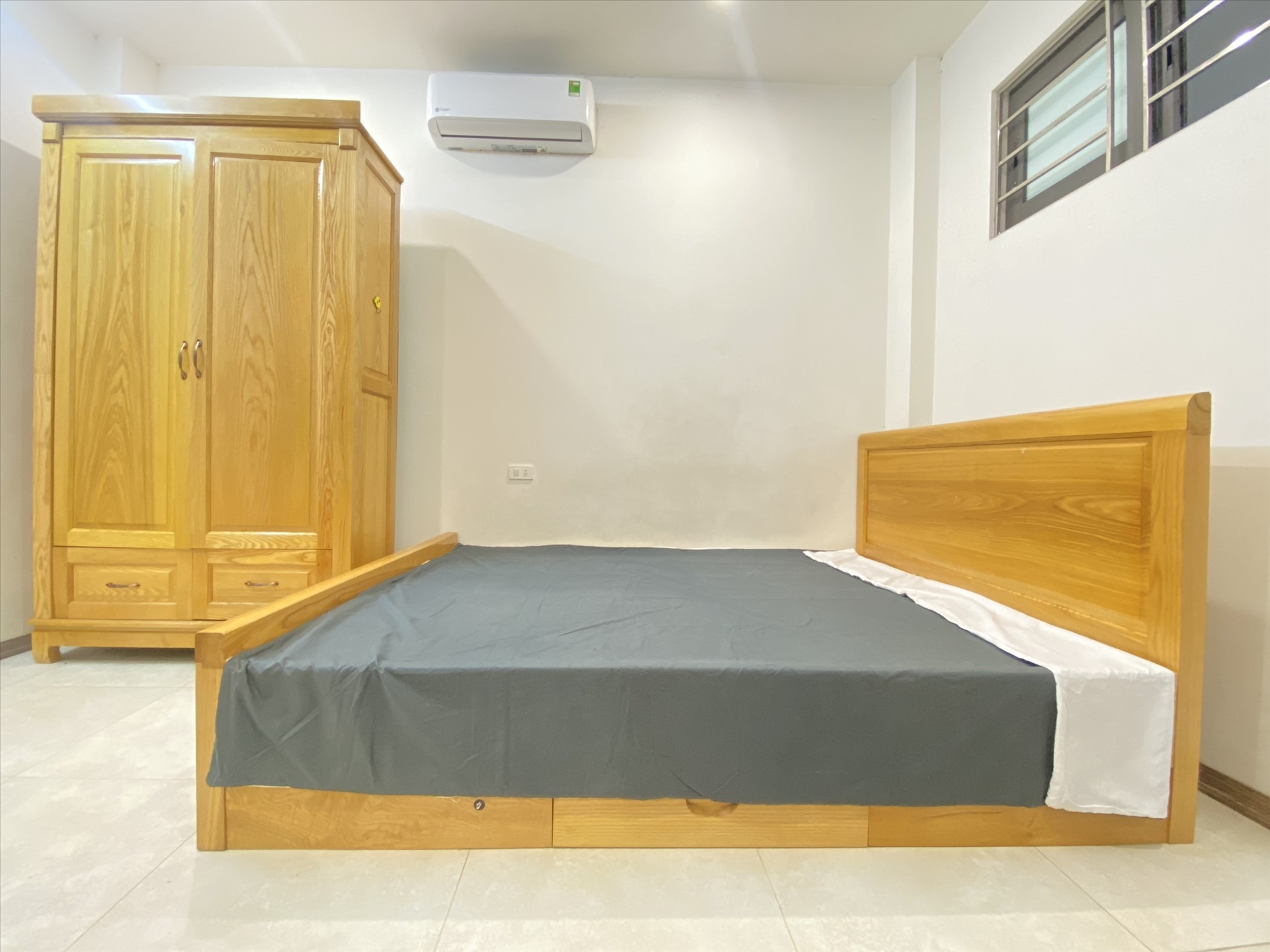 Phòng trọ Studio 27m2 tại Happy Homes Nguyễn Khánh Toàn - Cầu Giấy - Phòng ngủ