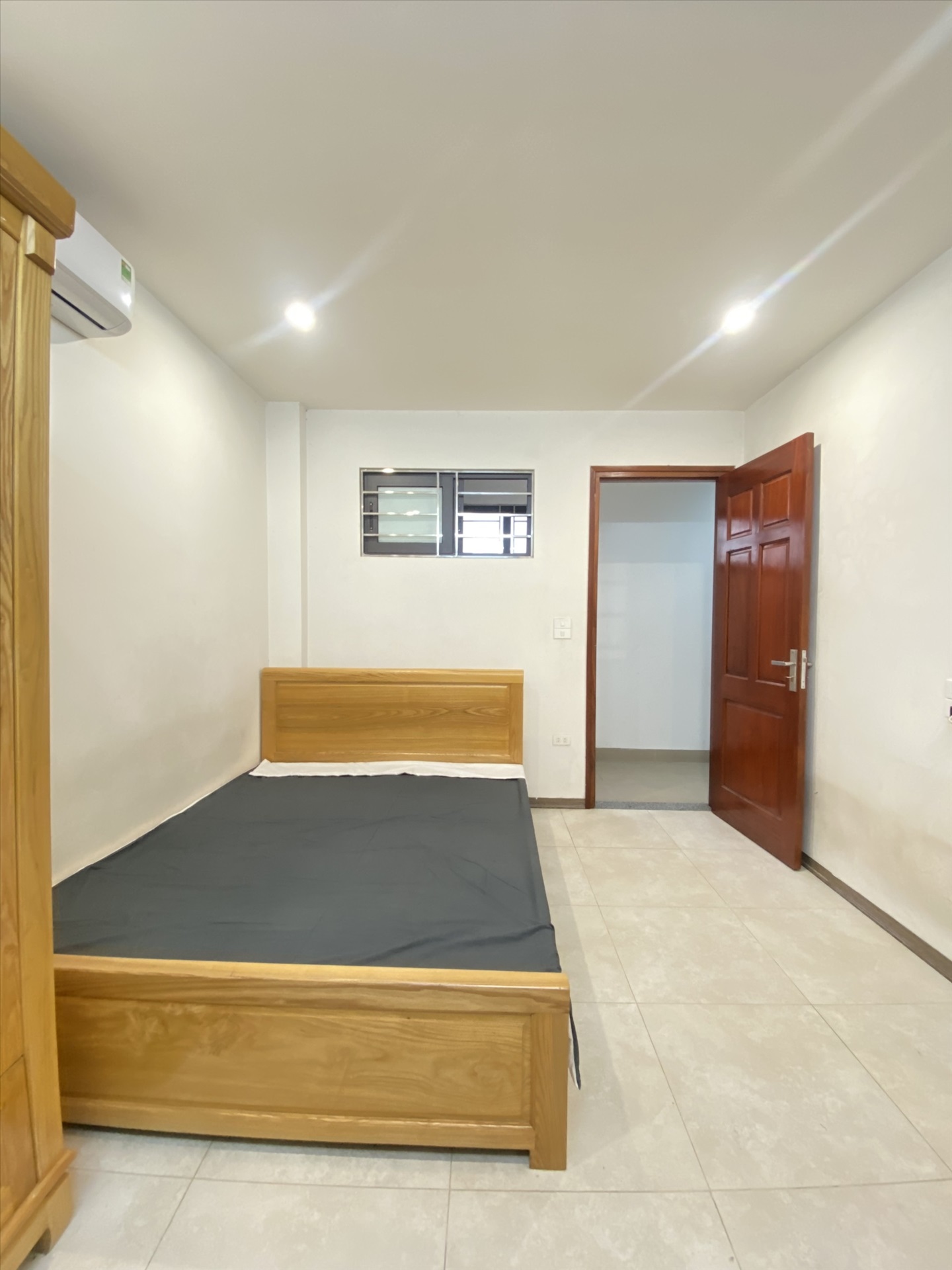 Phòng trọ Studio 27m2 tại Happy Homes Nguyễn Khánh Toàn - Cầu Giấy - Phòng ngủ