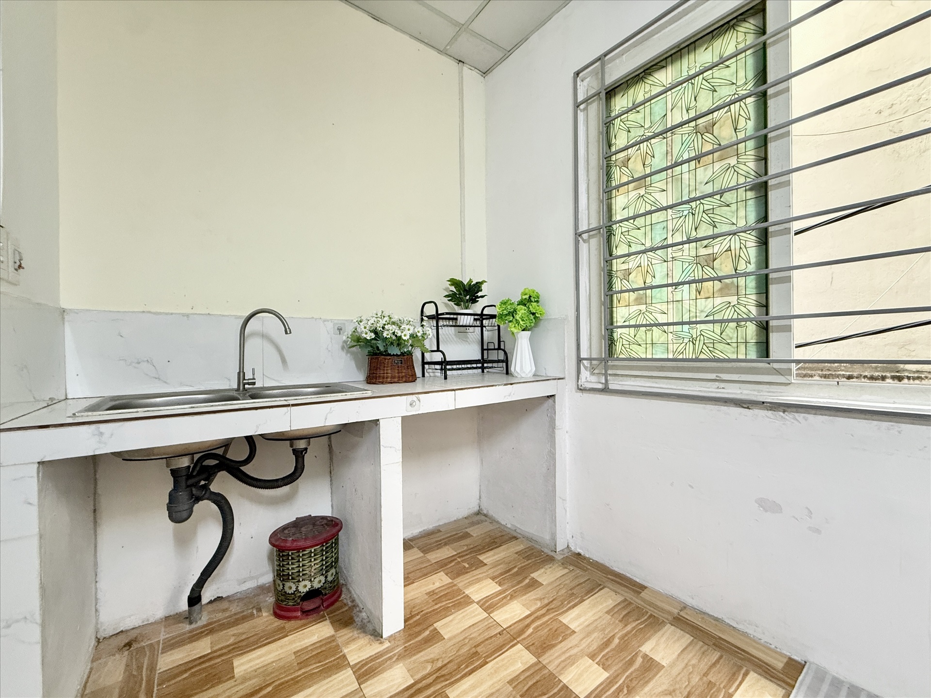 Phòng trọ Studio 29m2 tại Time House Lạc Long Quân - Tây Hồ - Phòng bếp